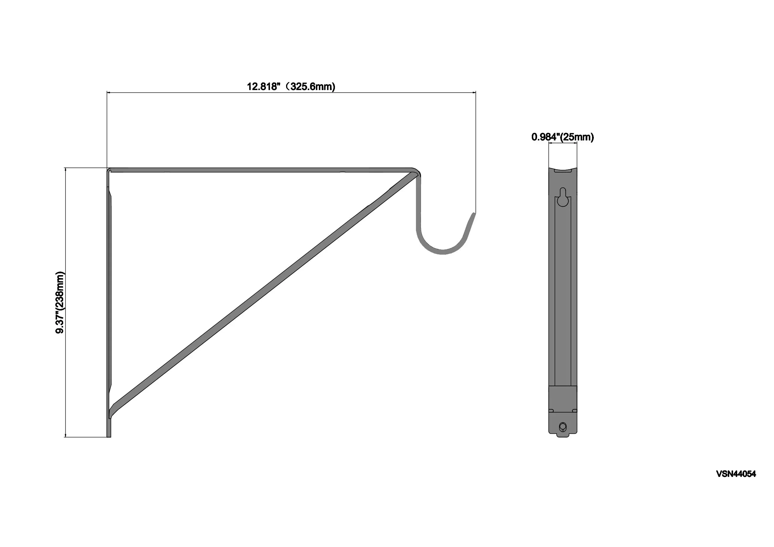 Hyper Tough 12 inch Closet Rod Bracket White 3PK - Image 4