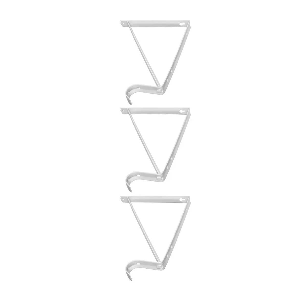 Hyper Tough 12 inch Closet Rod Bracket White 3PK - Image 6