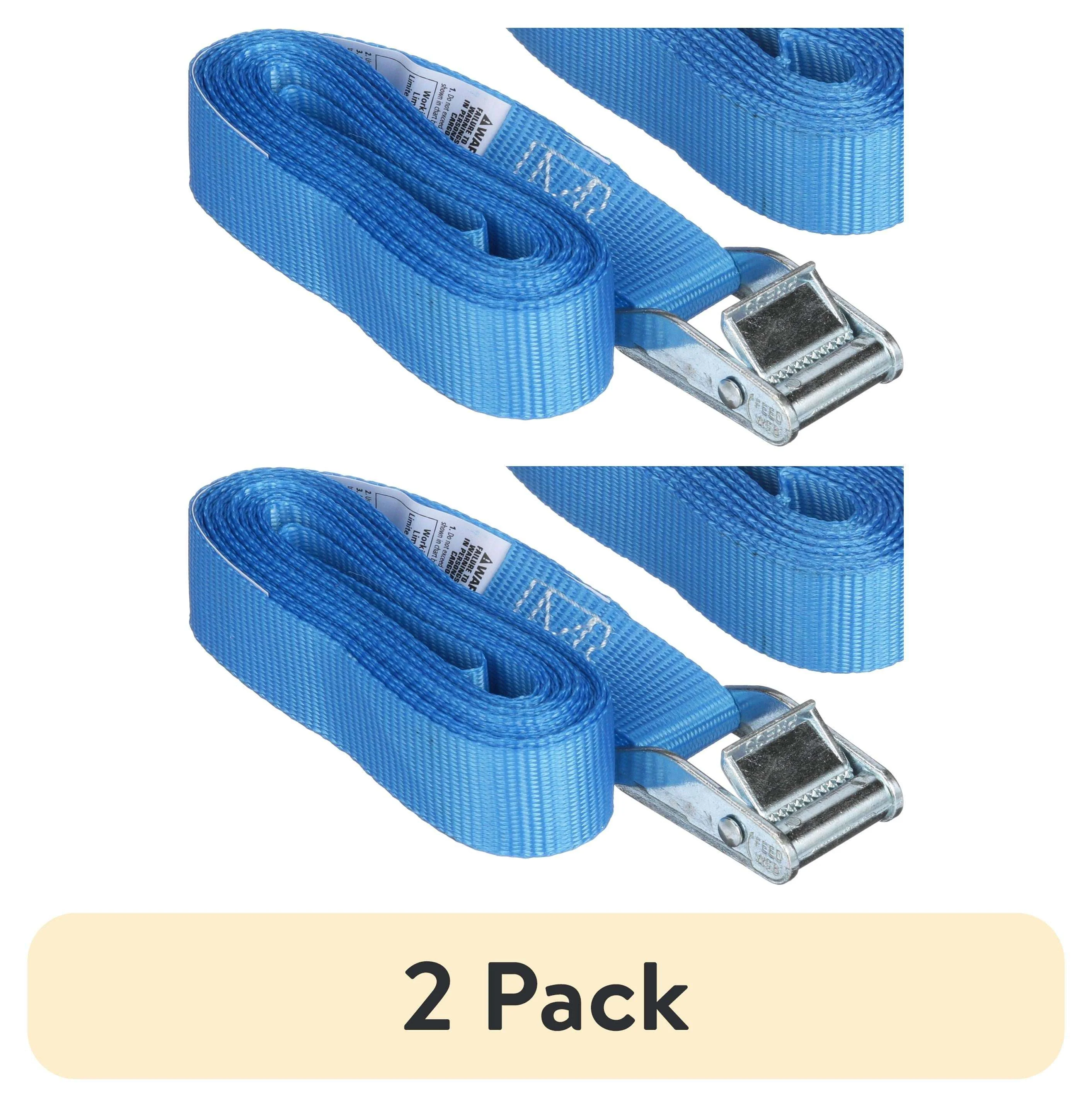 Hyper Tough 13 ft x 1 in Cam Buckle Lashing Strap Tie Down, 200 lbs., 2 Straps - Image 11