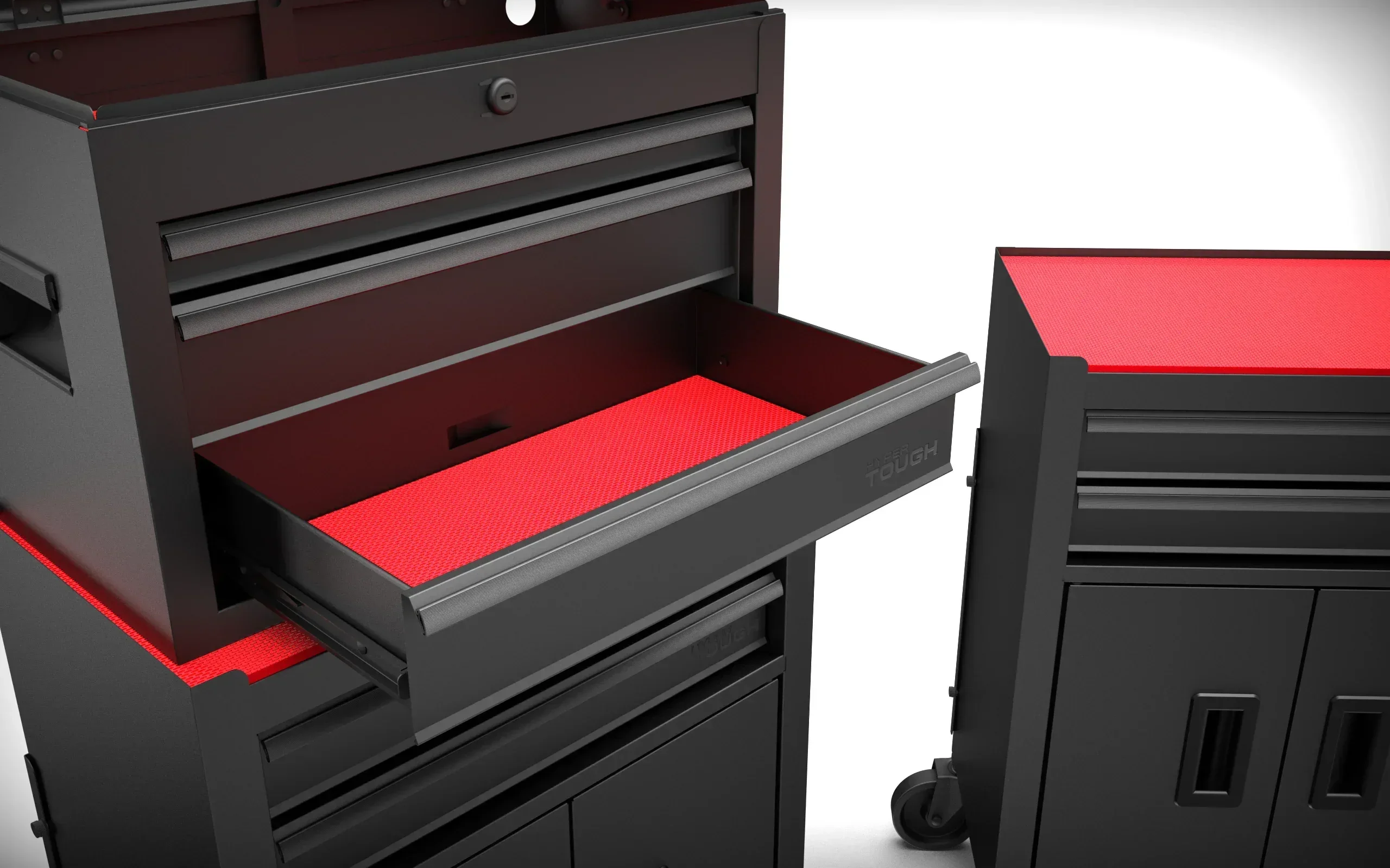 Hyper Tough 20-Inch 5-Drawer Steel Tool Chest with Ball-Bearing Slides, 300 lb Capacity, Black - Image 7