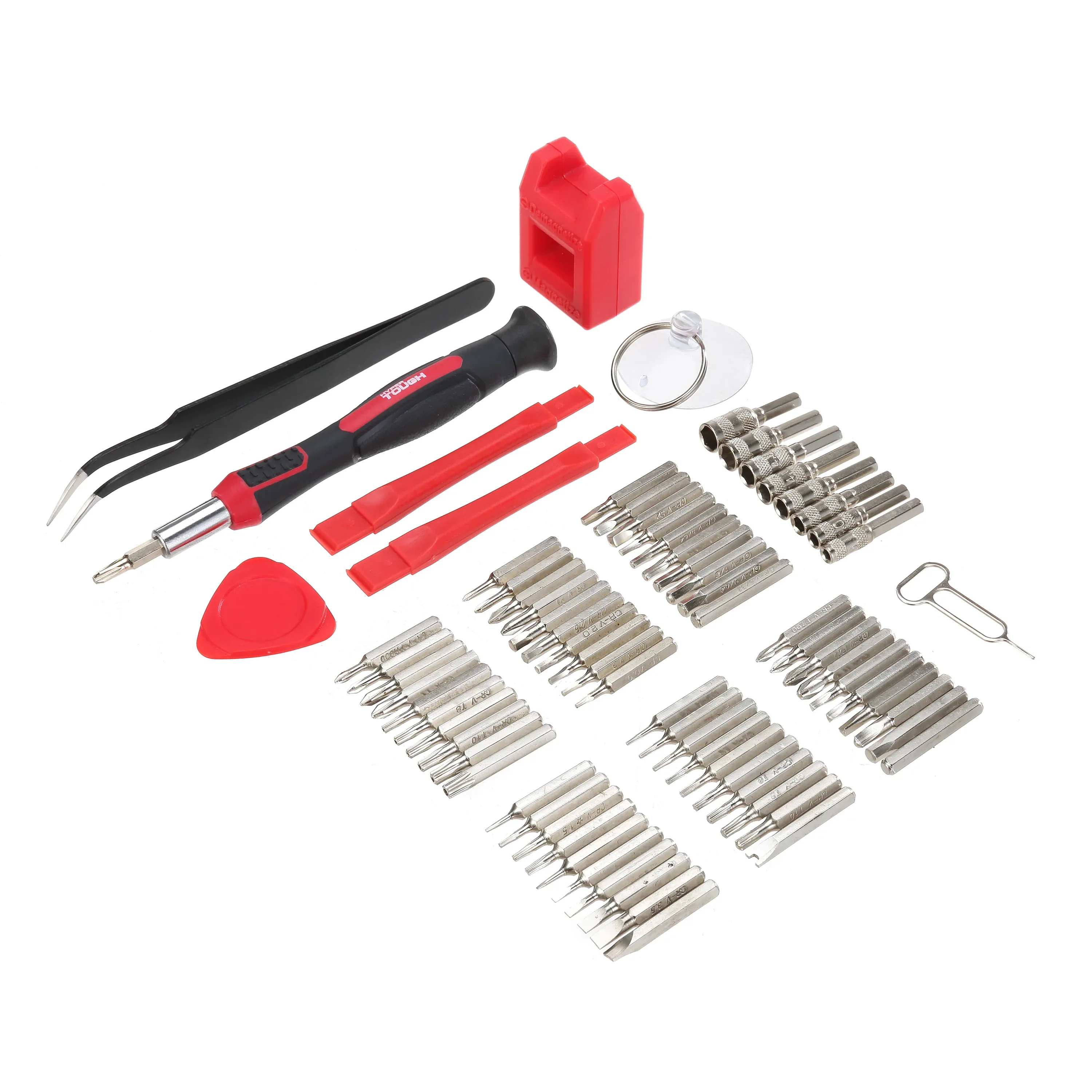 Hyper Tough 77 Piece Precision Tool Kit with Magnetic Screwdriver, Standard Size Bits, and Case, New Condition - Image 5