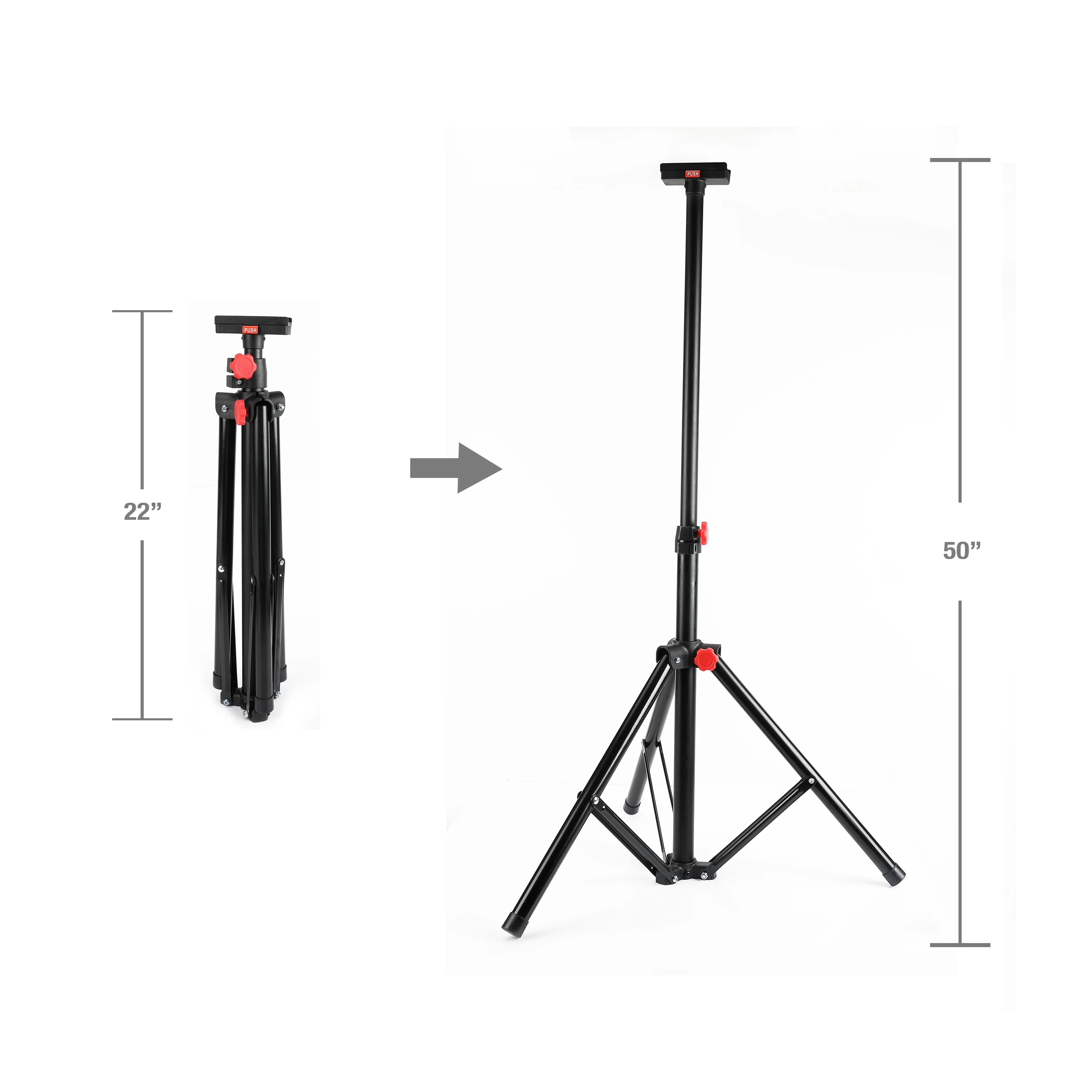 Hyper Tough Adjustable Tripod Stand for Work Lights and Cameras - Image 8