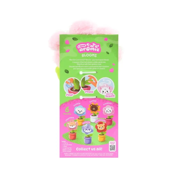 i love aromie™ Posypurr - Hibiscus Scented Flower Plush with Visible Magic Mist. Refillable Fragrance Toy for Kids 4+ - Image 2