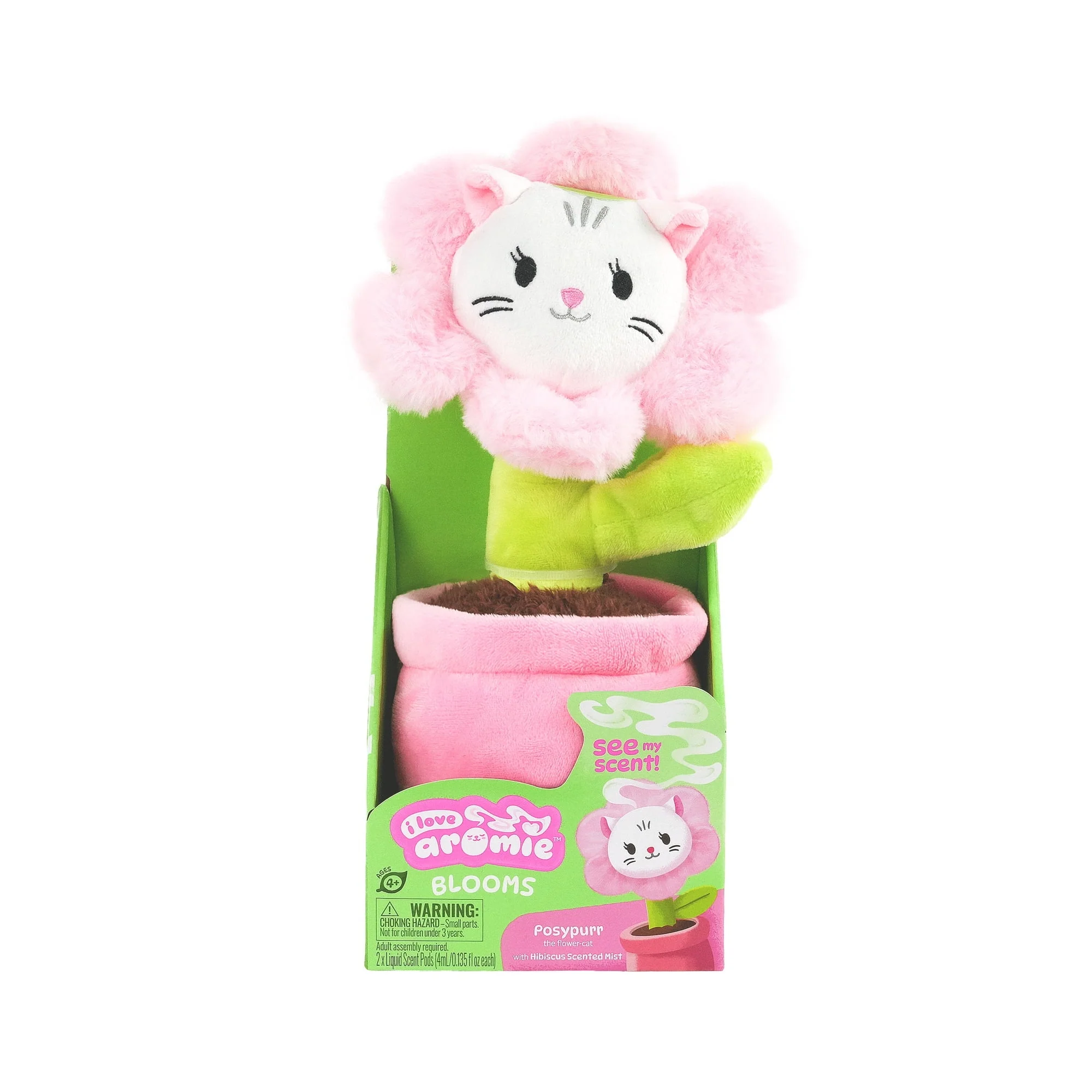 i love aromie™ Posypurr - Hibiscus Scented Flower Plush with Visible Magic Mist. Refillable Fragrance Toy for Kids 4+ - Image 7