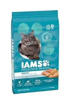 IAMS ProActive Health Adult Indoor Weight & Hairball Care Dry Cat Food, 16 lbs. - Image 2