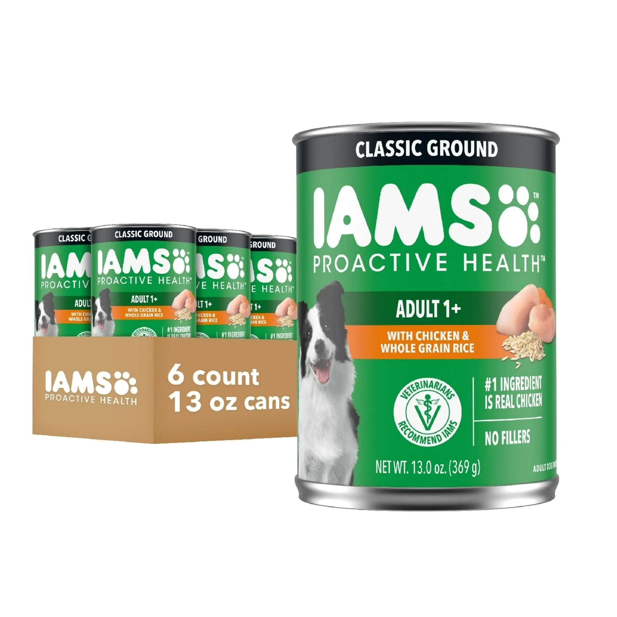 Iams Proactive Health Chicken And Whole Grain Rice Wet Dog Food, 13 Oz Cans (6 Pack) - Image 3