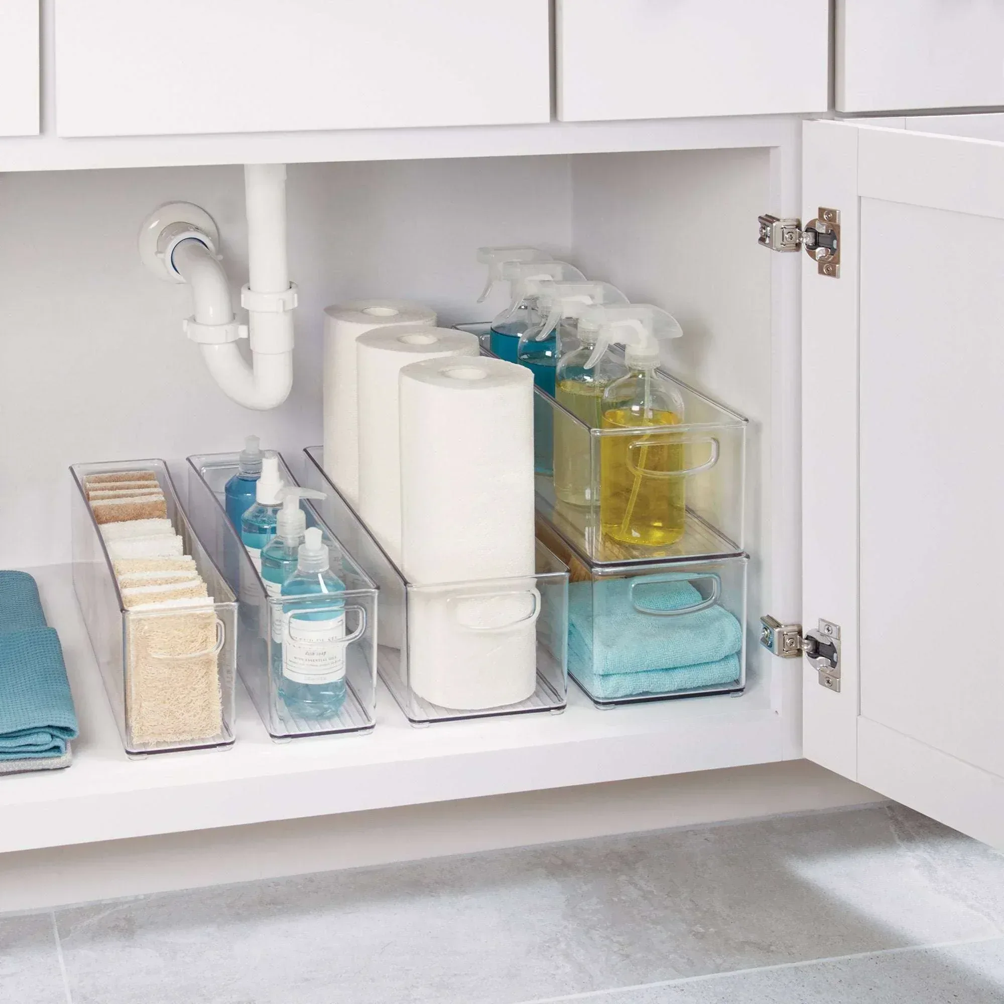 iDESIGN Linus Deep Storage Bins, 6-piece Set - Image 8