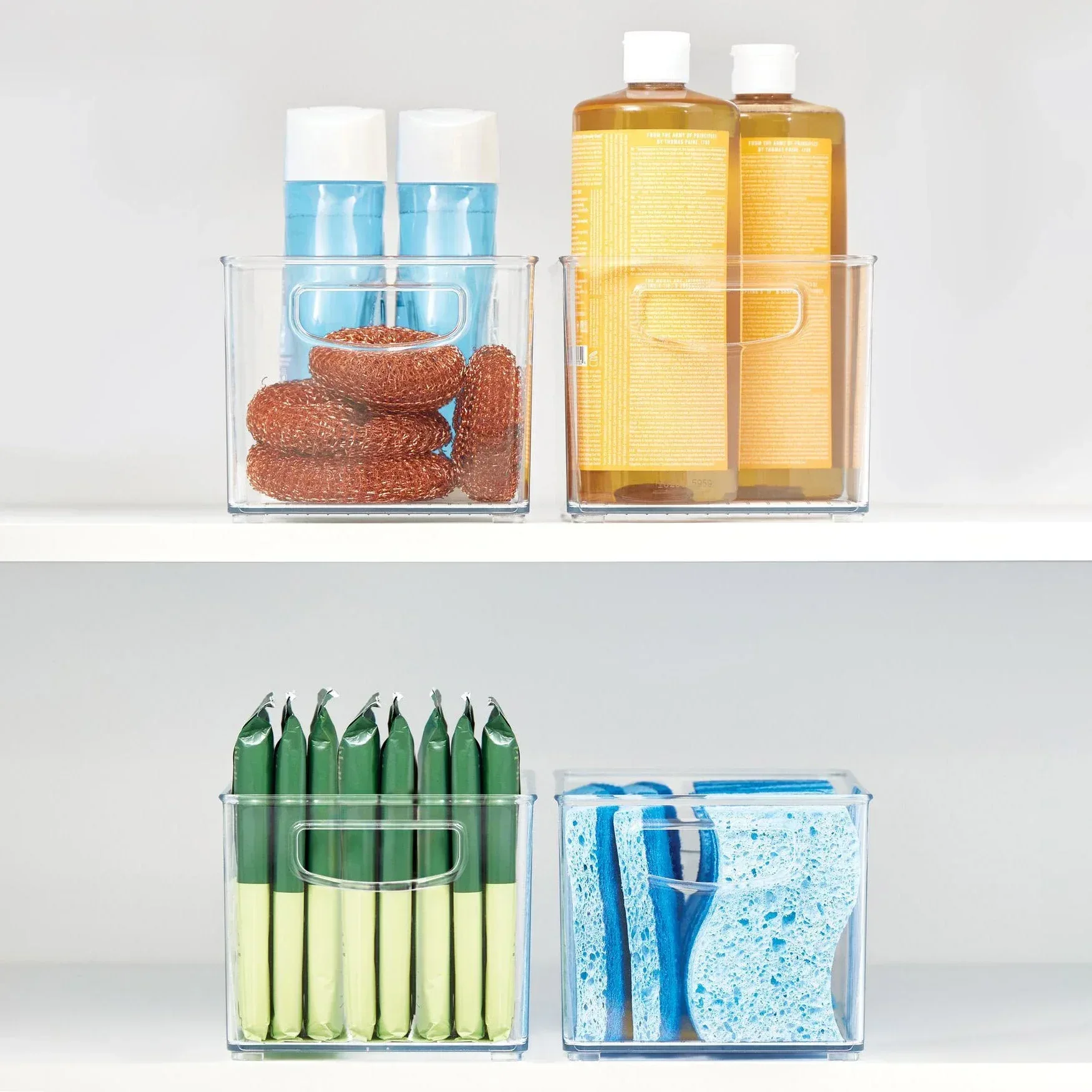 iDESIGN Linus Plastic Fridge/Pantry Kitchen Organizer Bins, Set of 4 - Image 3