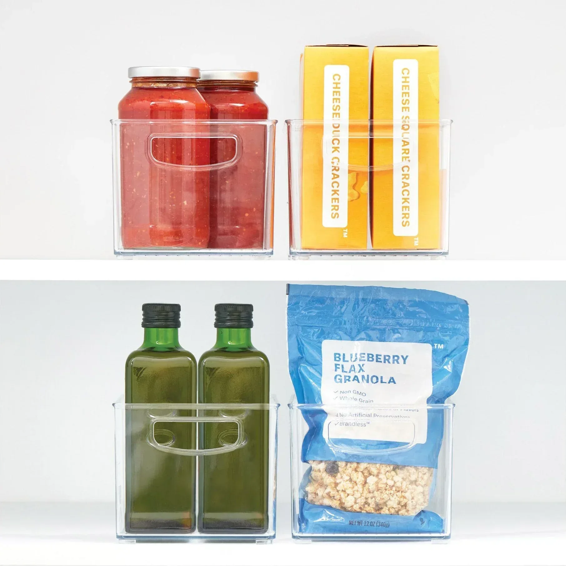 iDESIGN Linus Plastic Fridge/Pantry Kitchen Organizer Bins, Set of 4 - Image 8