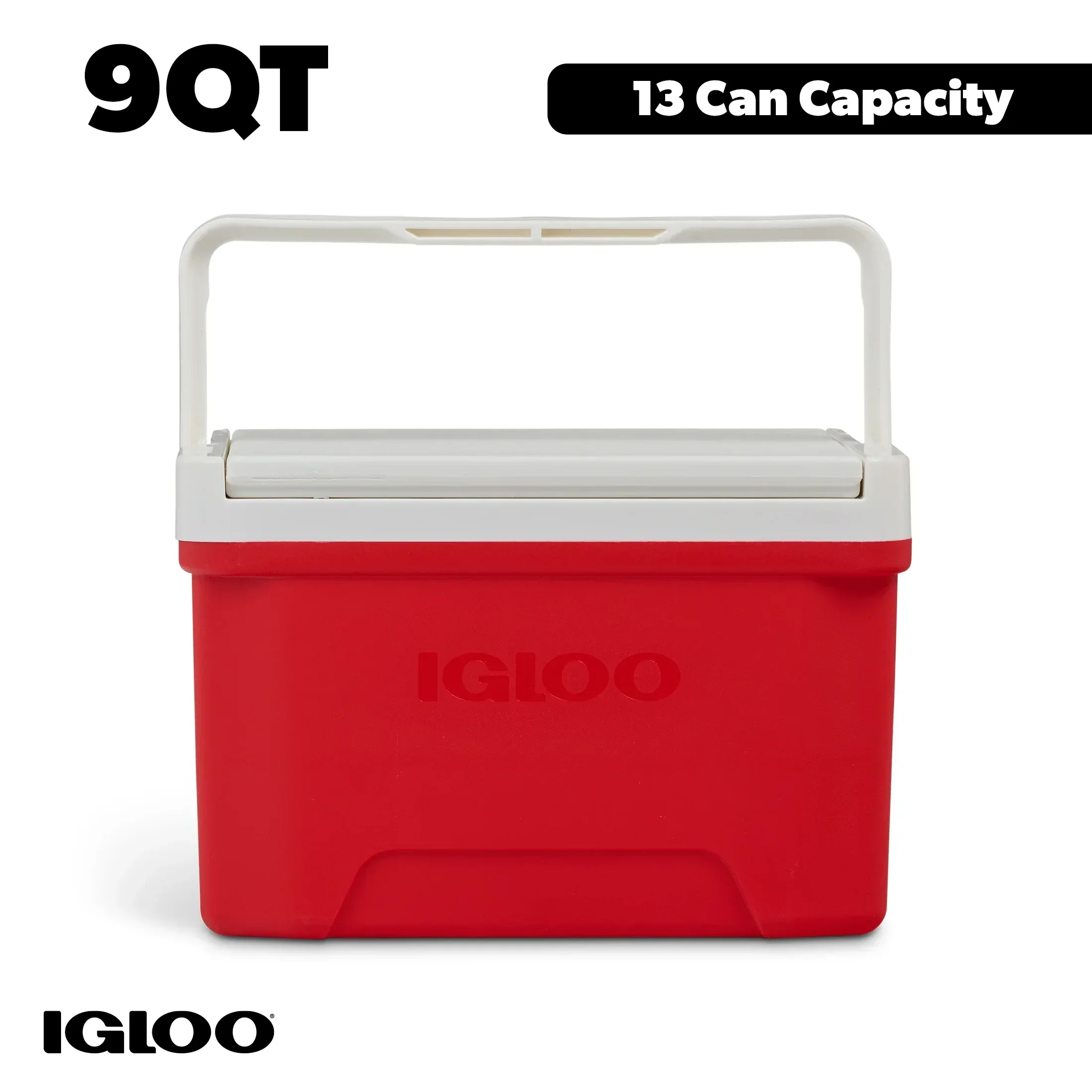 Igloo Small Cooler, 9 Quart Laguna Ice Chest, 13 Can Capacity, Red - Image 14