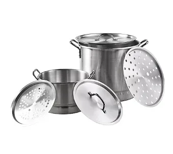 IMUSA 2-Piece Tamales Steamer Set, 32 qt./10 qt. - Silver - Image 2