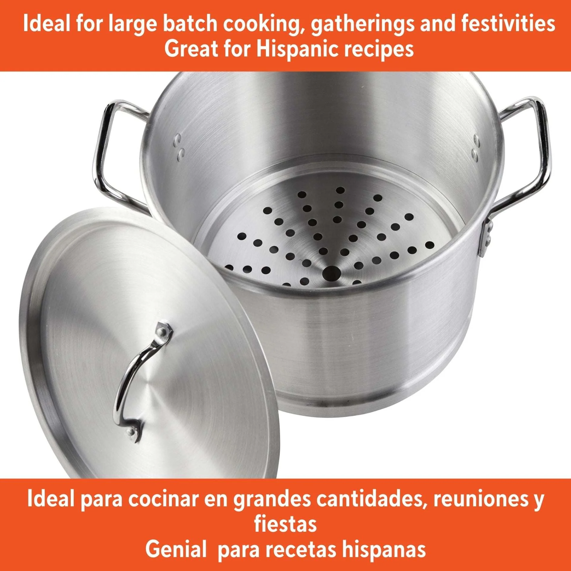 IMUSA 32qt Aluminum Steamer - Image 2
