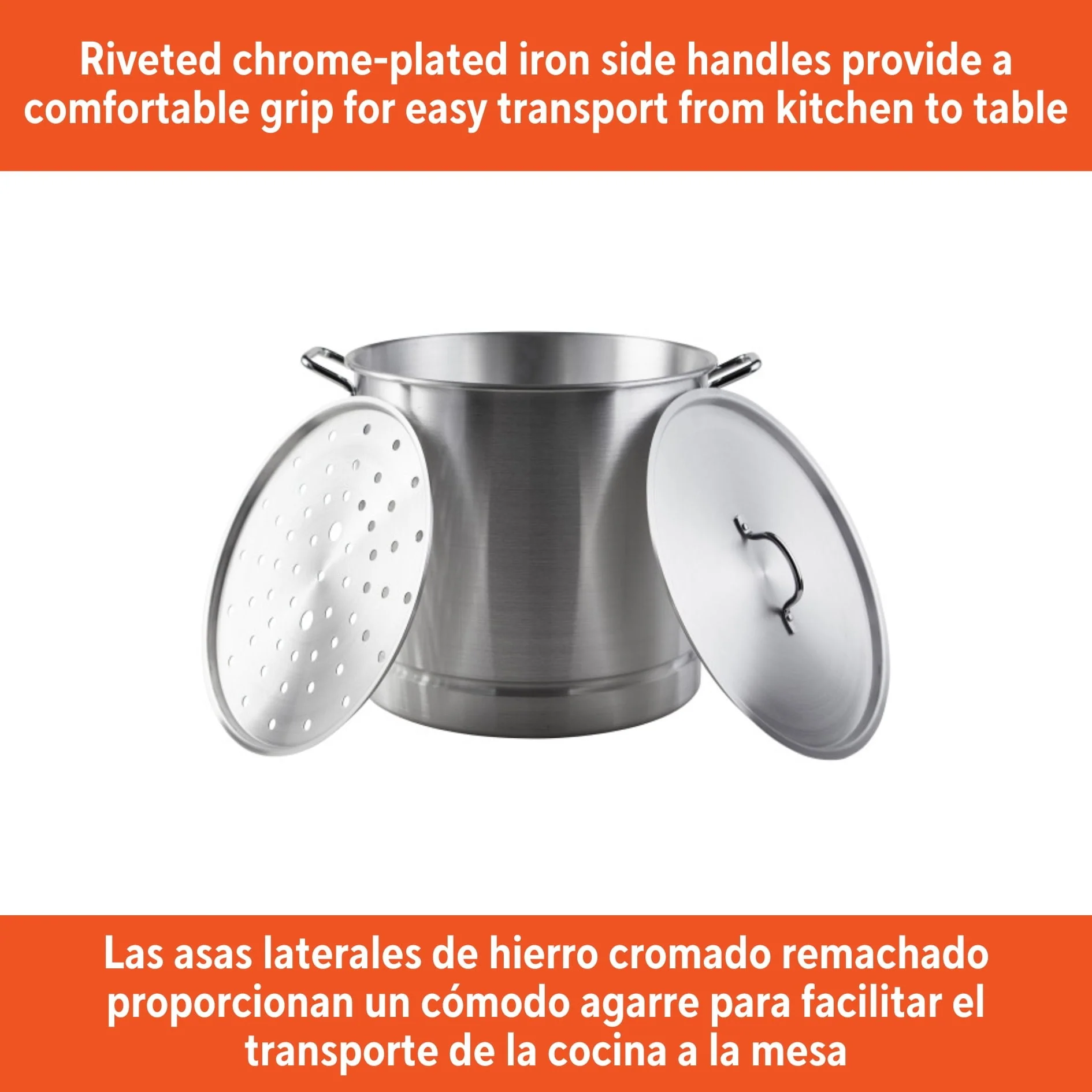 IMUSA 32qt Aluminum Steamer - Image 4