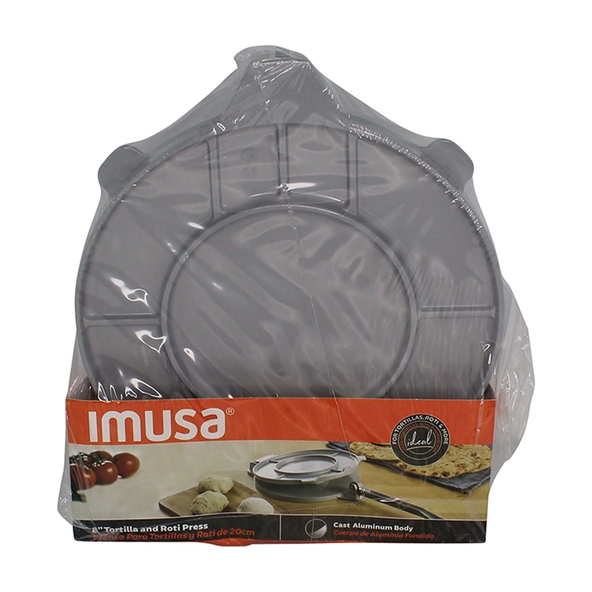 IMUSA 8in Cast Aluminum Tortilla Press, Gray - Image 4