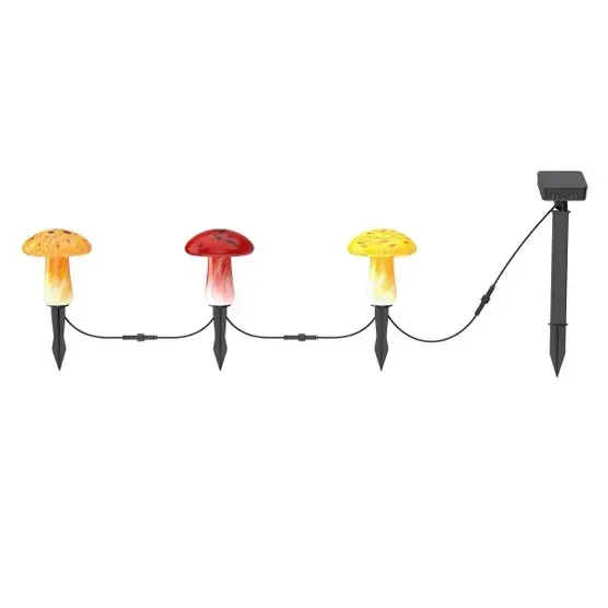 Infinity X1 Glass Solar Mushroom Landscape Lights, 2-pack - Image 3