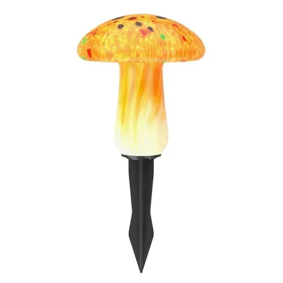 Infinity X1 Glass Solar Mushroom Landscape Lights, 2-pack - Image 4