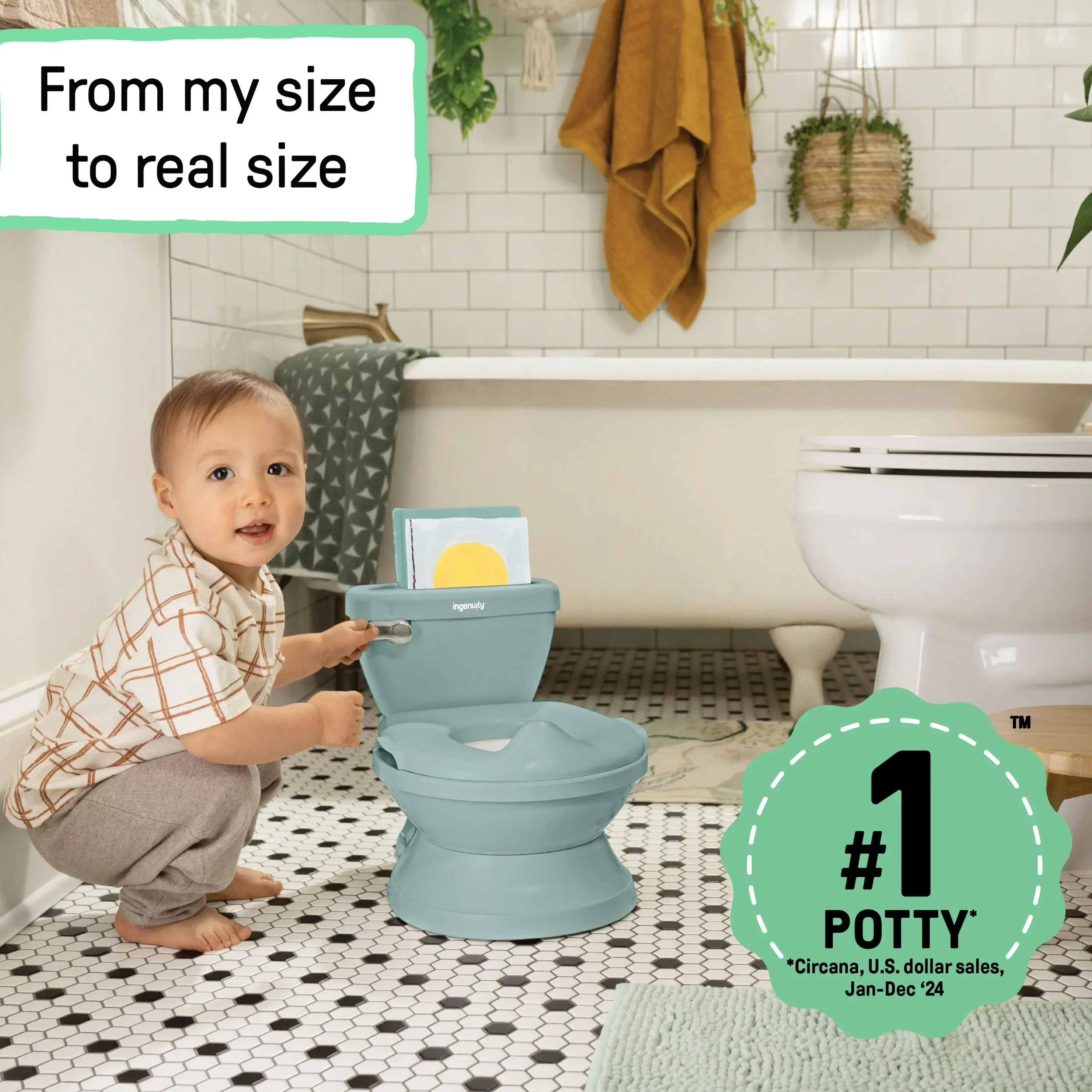 Ingenuity My Size Potty Pro - Green - Image 3