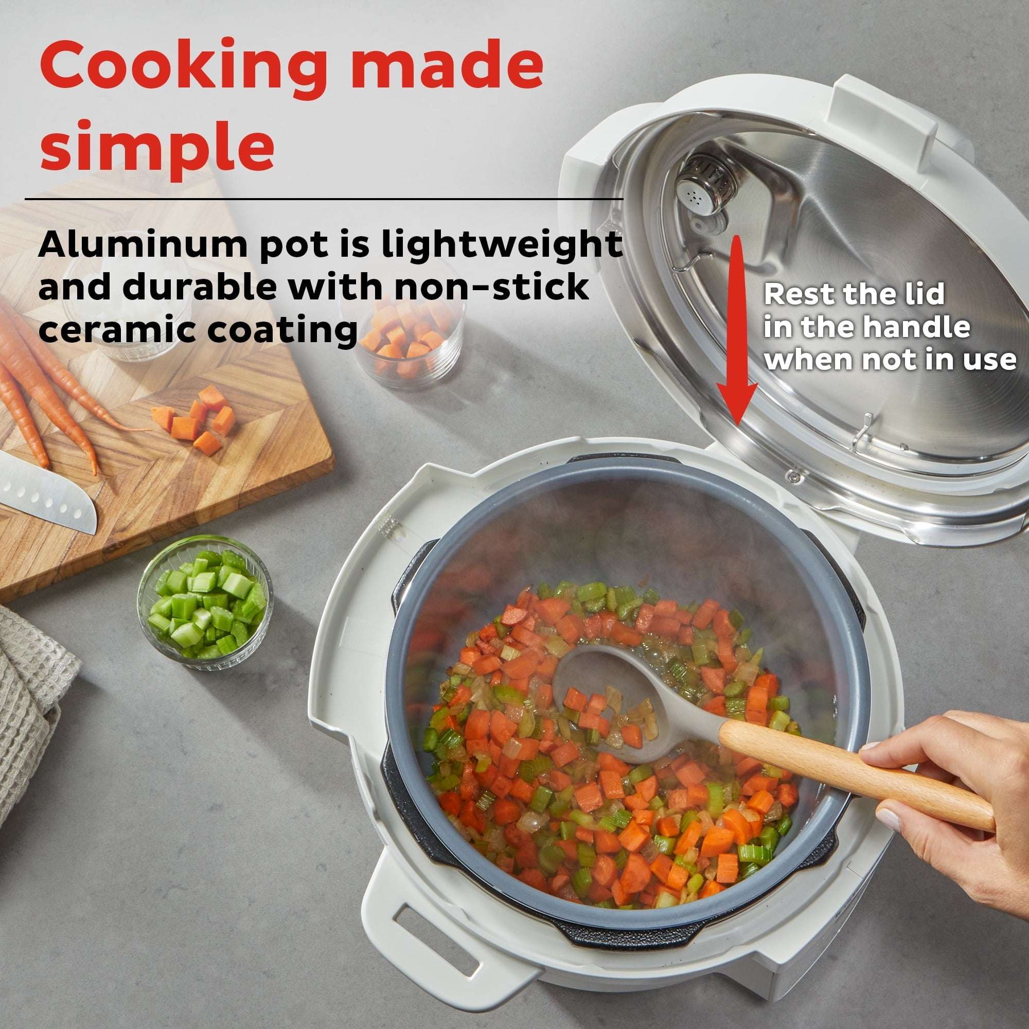 Instant Pot 6Qt RIO Chef Series 7-in-1 Multi-Cooker, Pressure Cooker, Slow Cook, & More, Sea Salt - Image 3
