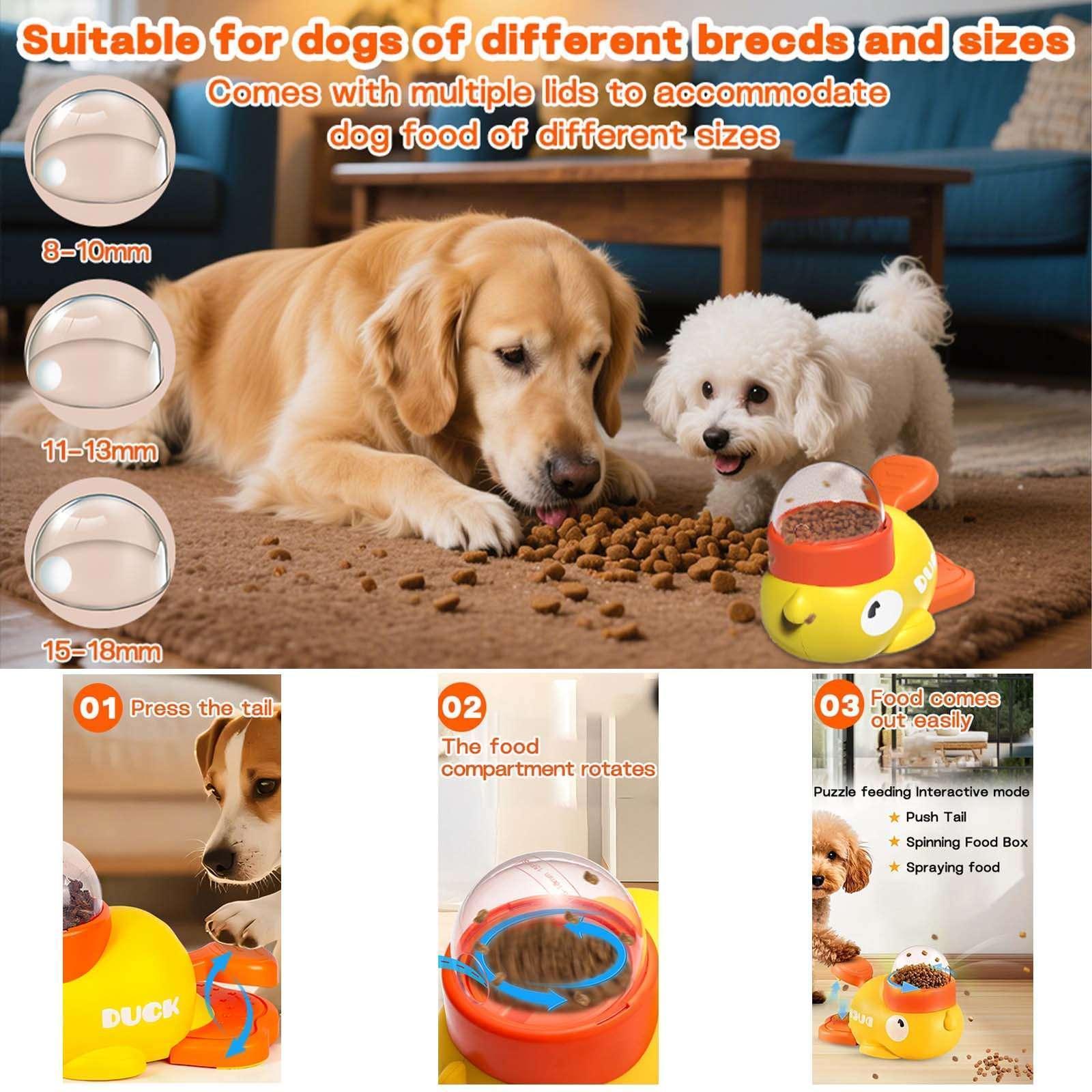 Interactive Dog Toys，Dog Interactive Treat Dispenser Toy，Promotes IQ Training and Entertainment Reduces Bloating Anti-Gulping - Image 3