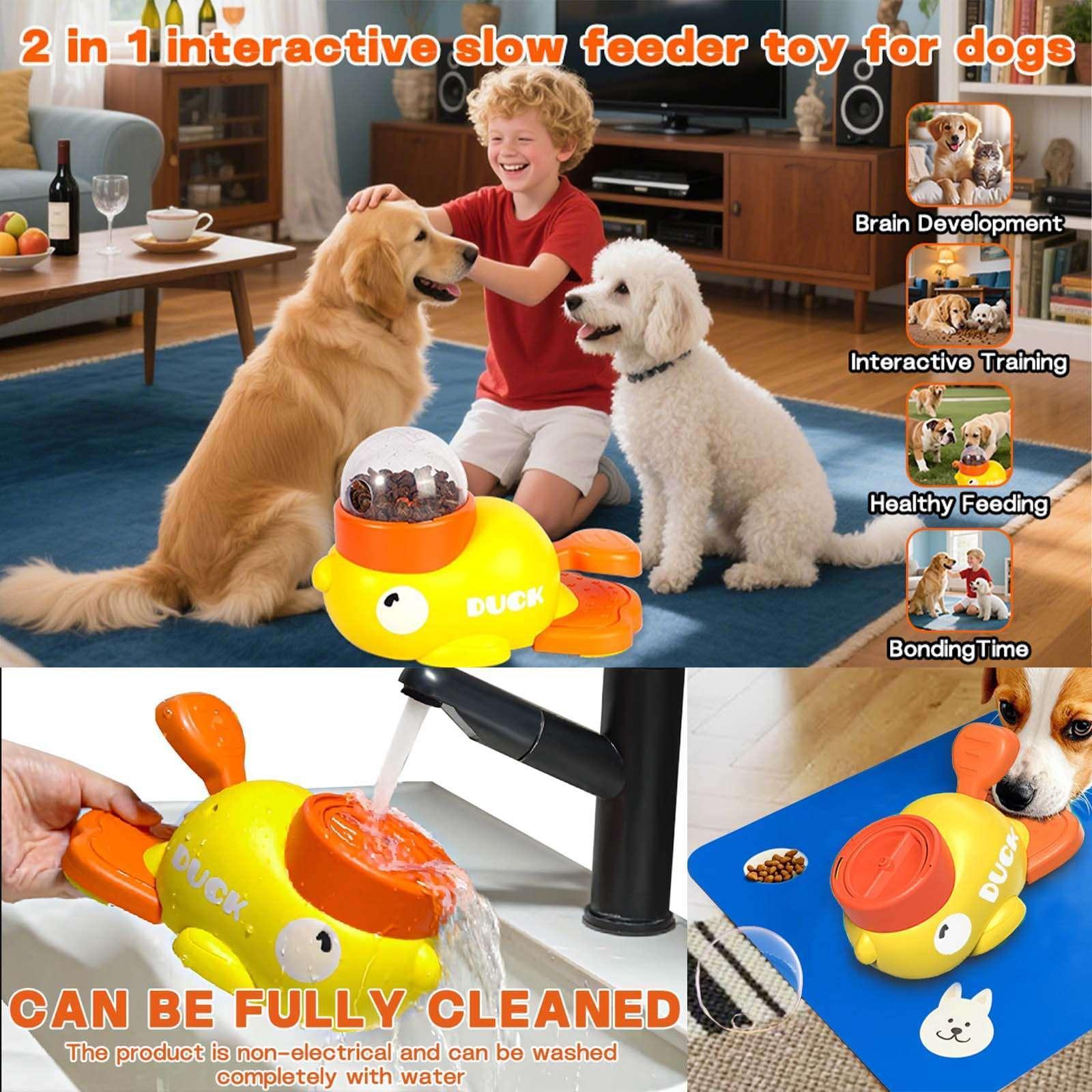 Interactive Dog Toys，Dog Interactive Treat Dispenser Toy，Promotes IQ Training and Entertainment Reduces Bloating Anti-Gulping - Image 7