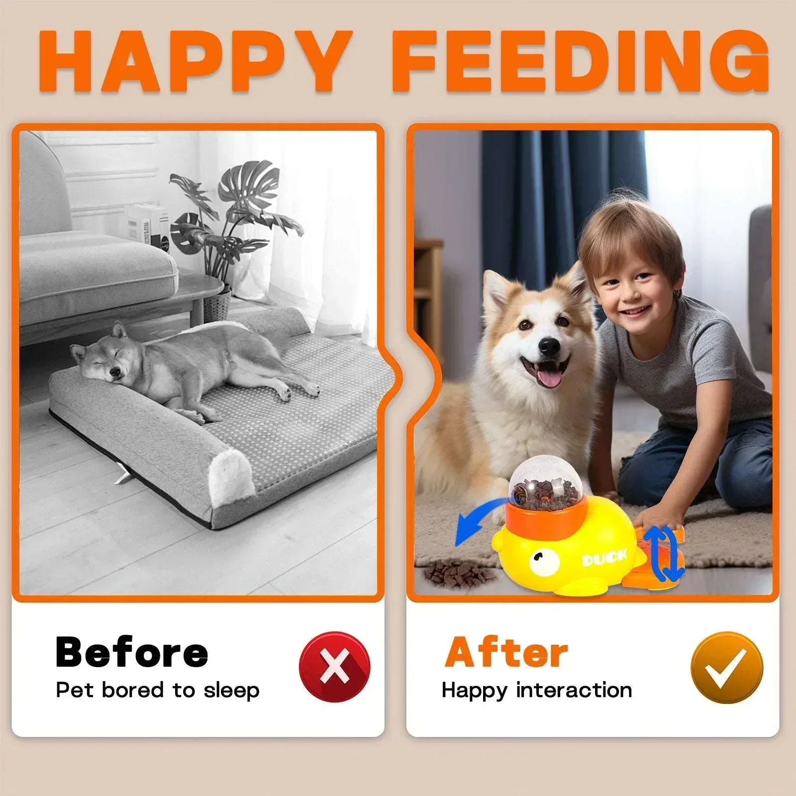 Interactive Dog Toys，Dog Interactive Treat Dispenser Toy，Promotes IQ Training and Entertainment Reduces Bloating Anti-Gulping - Image 8