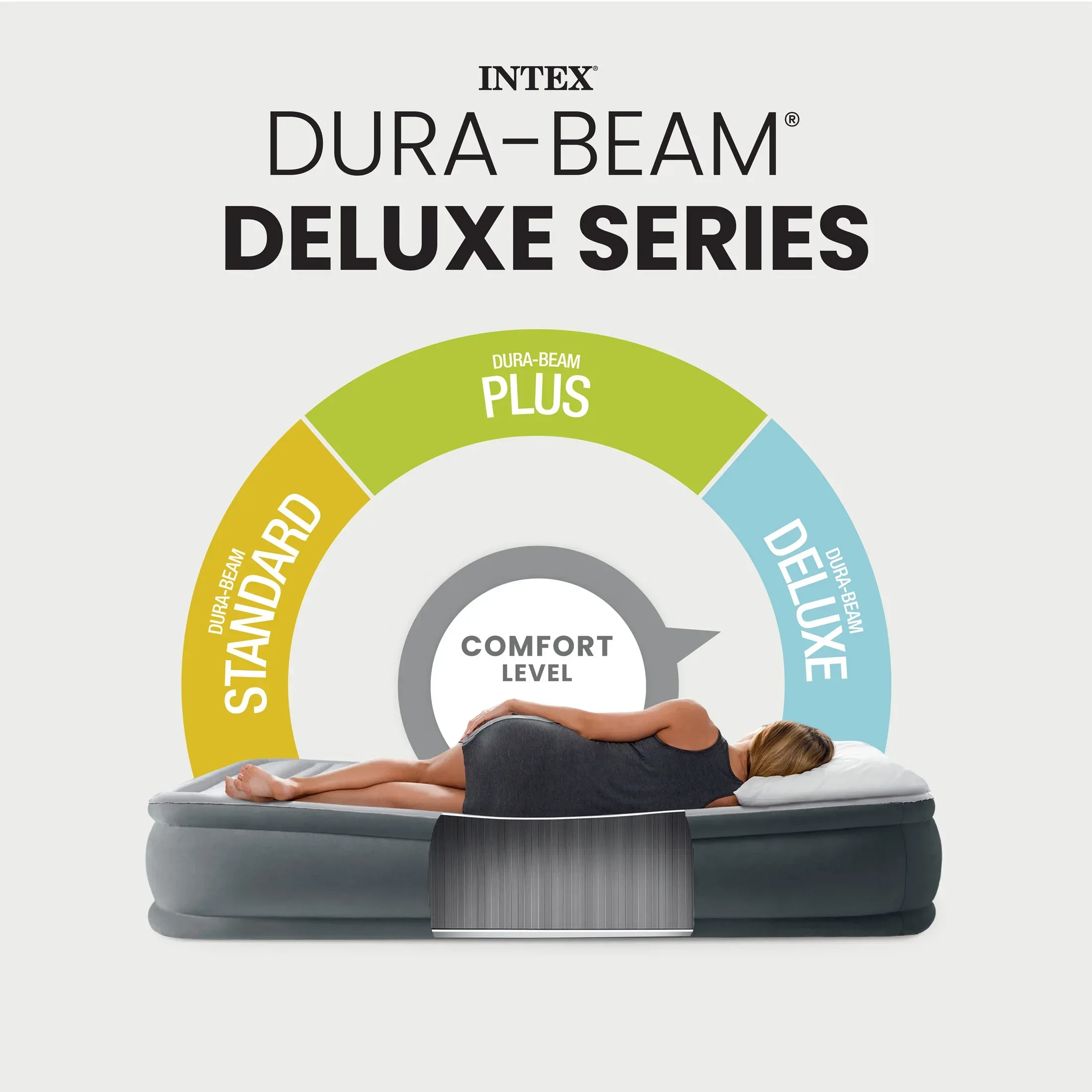 Intex 15" Twin Essential Rest Dura-Beam Airbed Mattress with Built-in Pump - Image 13
