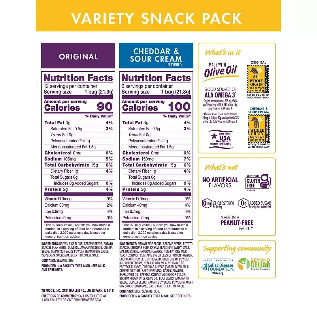 Introducing Crunchmaster Variety Snack Pack, 18 ct. - Image 3