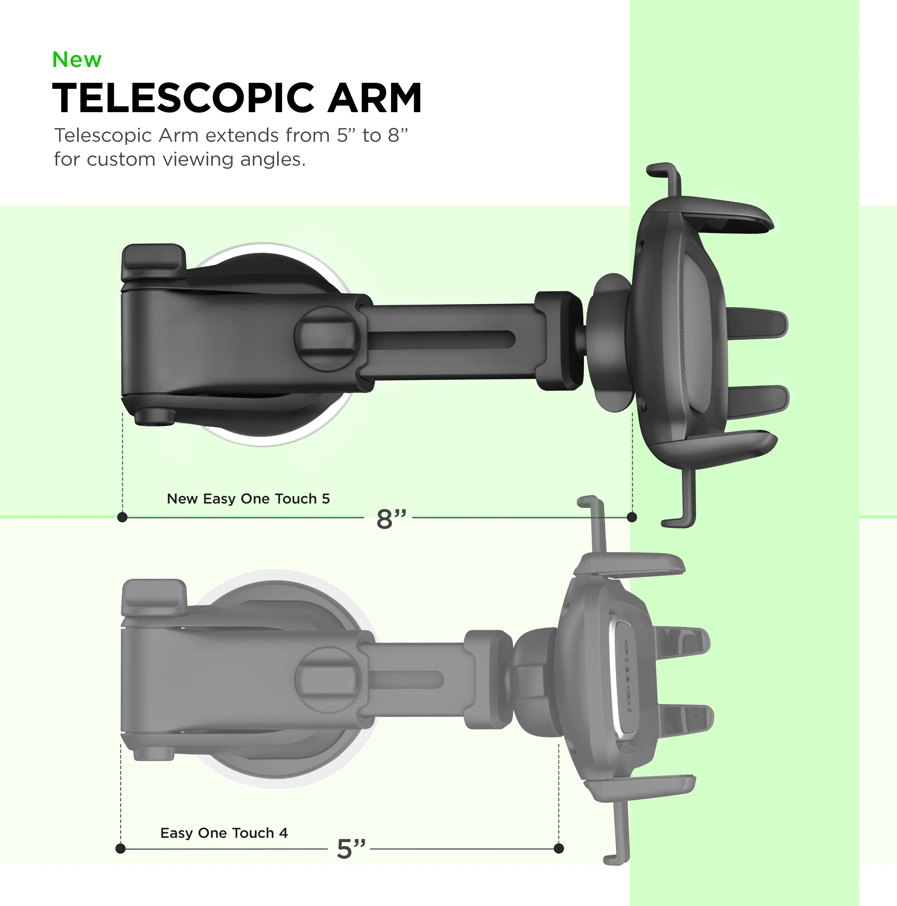 iOttie Easy One Touch 5 Universal Dashboard & Windshield Car Mount and Phone Holder - Image 6
