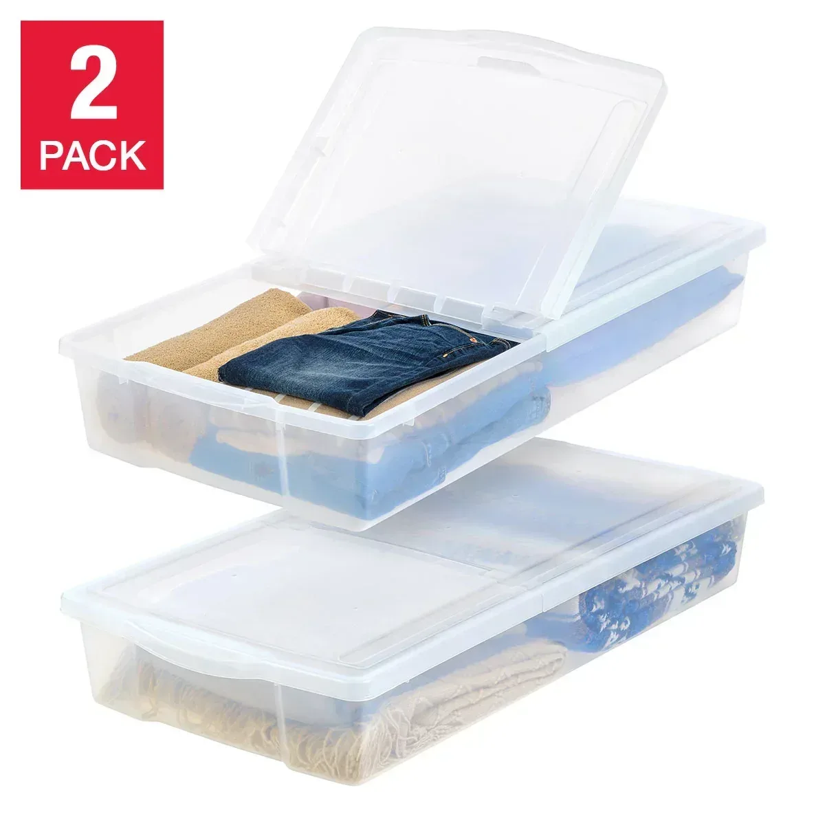 IRIS 58QT Underbed Storage Bin, 2-pack - Image 2