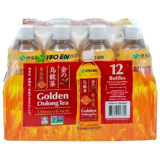 Ito En Golden Oolong Tea, Unsweetened, 16.9 oz, 12-count - Image 2