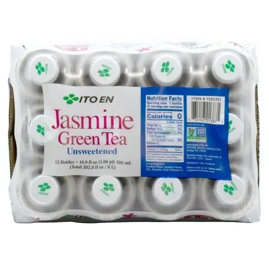 Ito En Jasmine Green Tea, Unsweetened, 16.9 fl oz, 12-count - Image 4