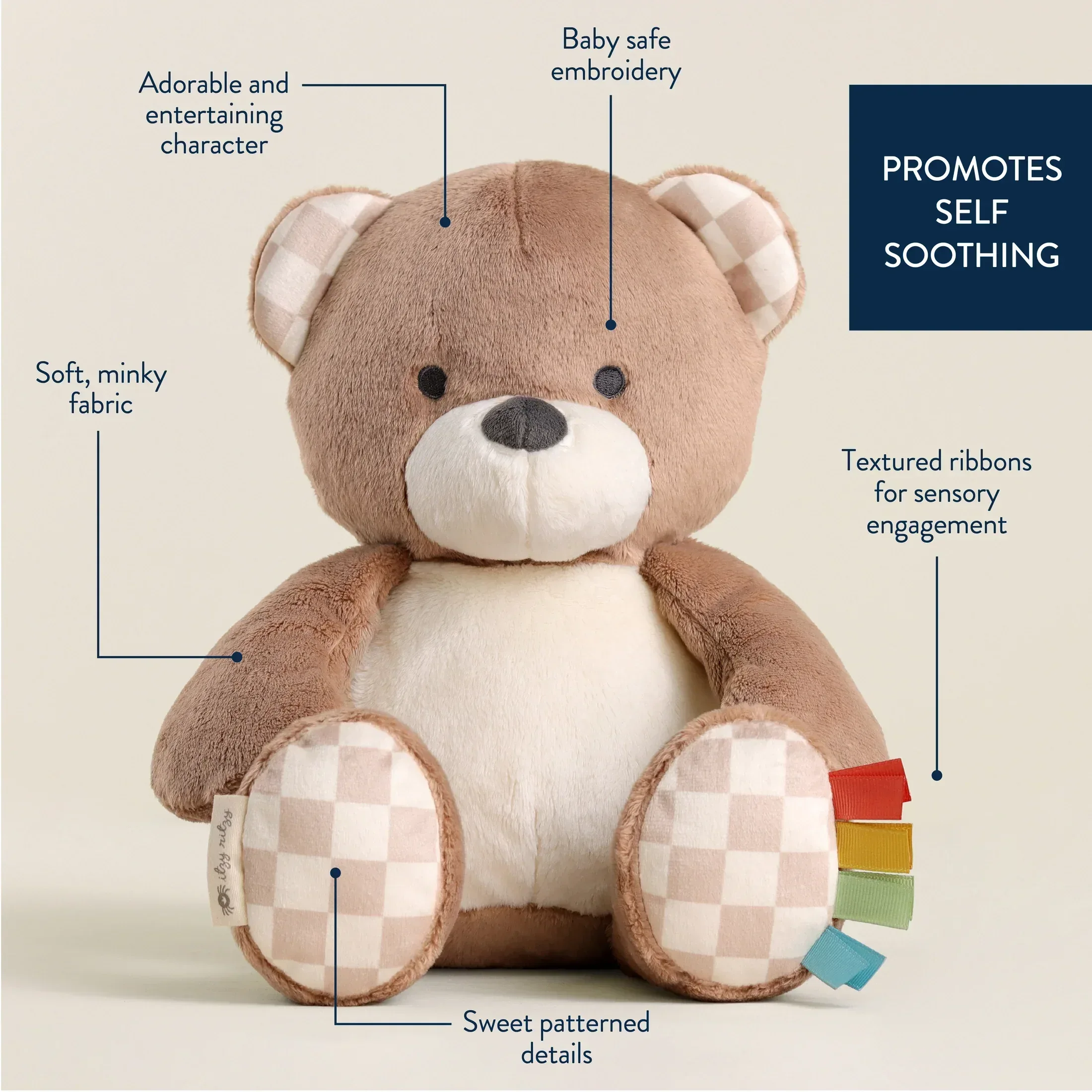 Itzy Ritzy Sweetie Snuggles™ Plush Bear - Image 4
