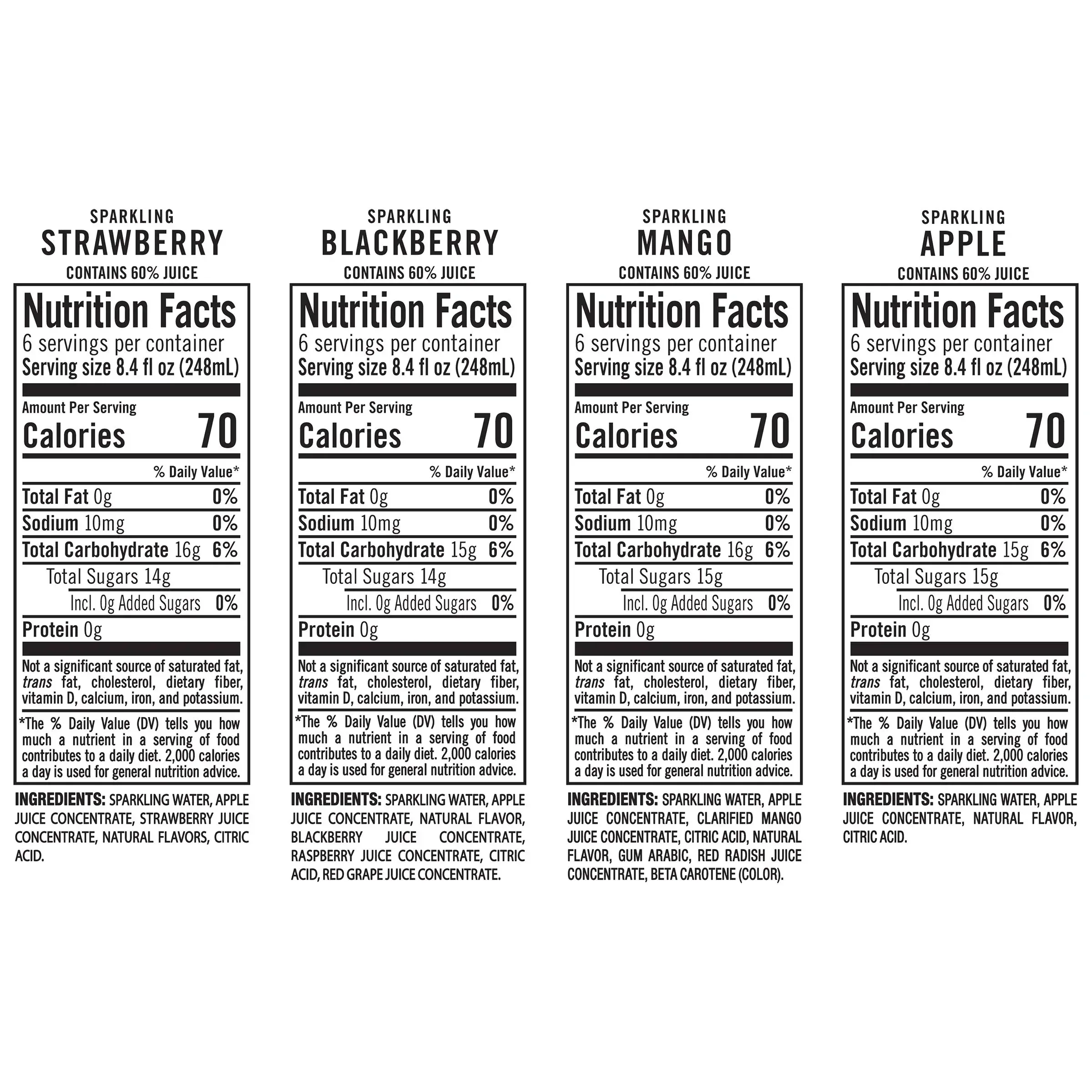 IZZE, Sparkling Juice Beverage, Variety Pack, 8.4 fl oz, 24-Count - Image 8