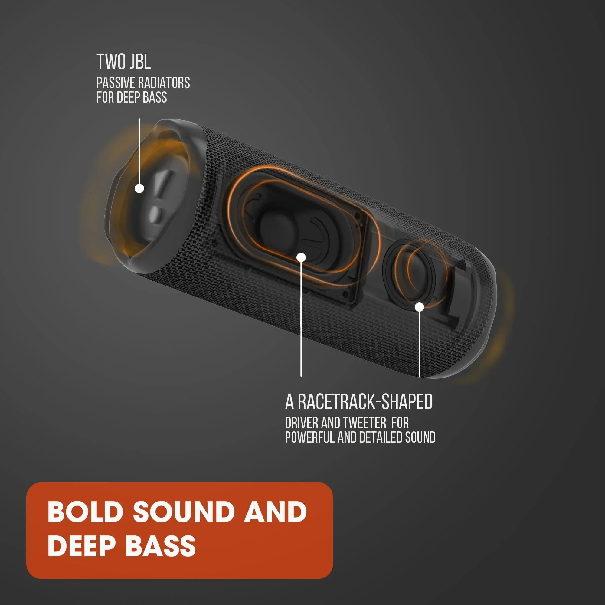 JBL Flip 6 - Portable Waterproof Speaker - Black - Image 2