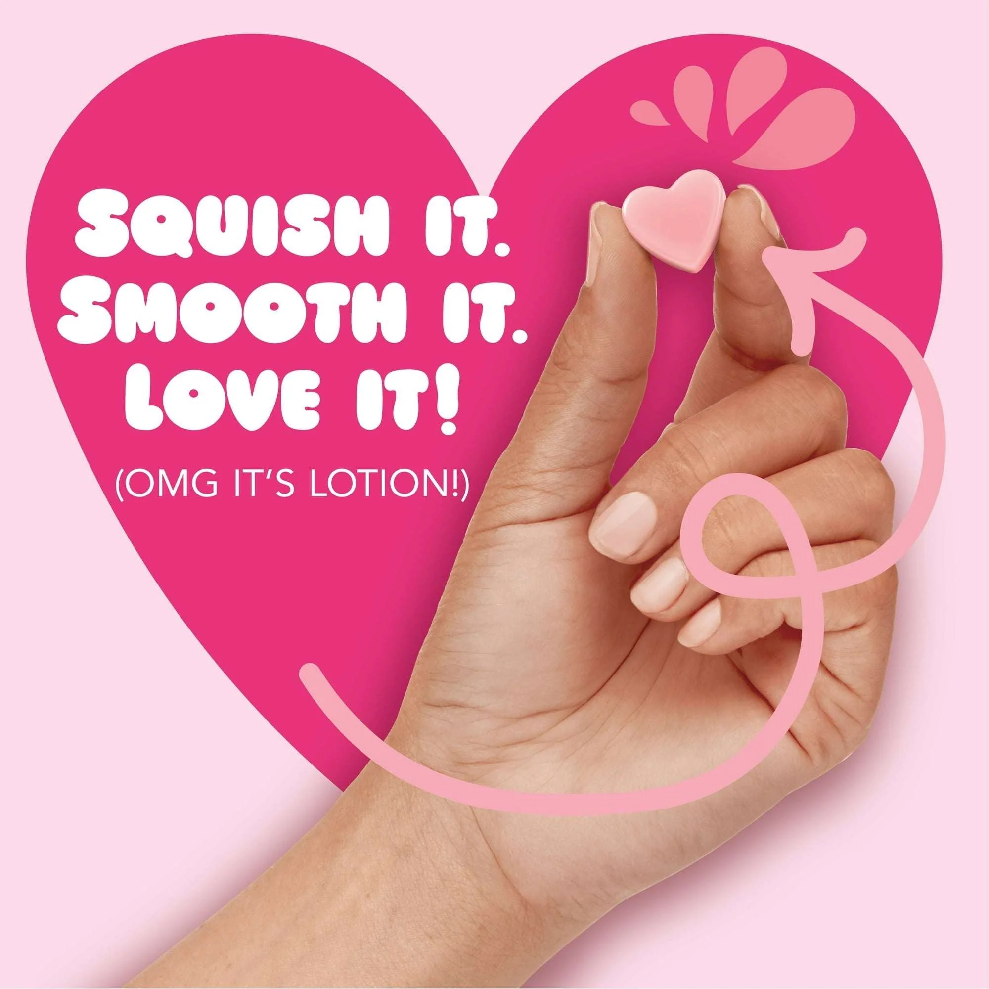 Jergens Cherry Almond Lotion Bursts, Squishy Heart-Shaped Moisturizer Bursts, 38 Ct - Image 6