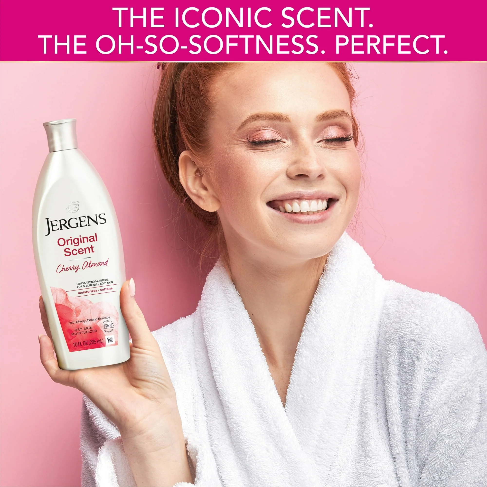Jergens Original Scent with Cherry Almond Body Lotion Moisturizer for Dry Skin, 10 oz - Image 6
