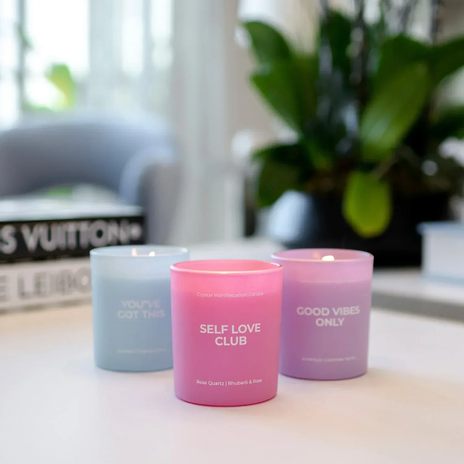 Jill Zarin Home Manifestation Candle, Set of 3, Assorted Colors - Image 2