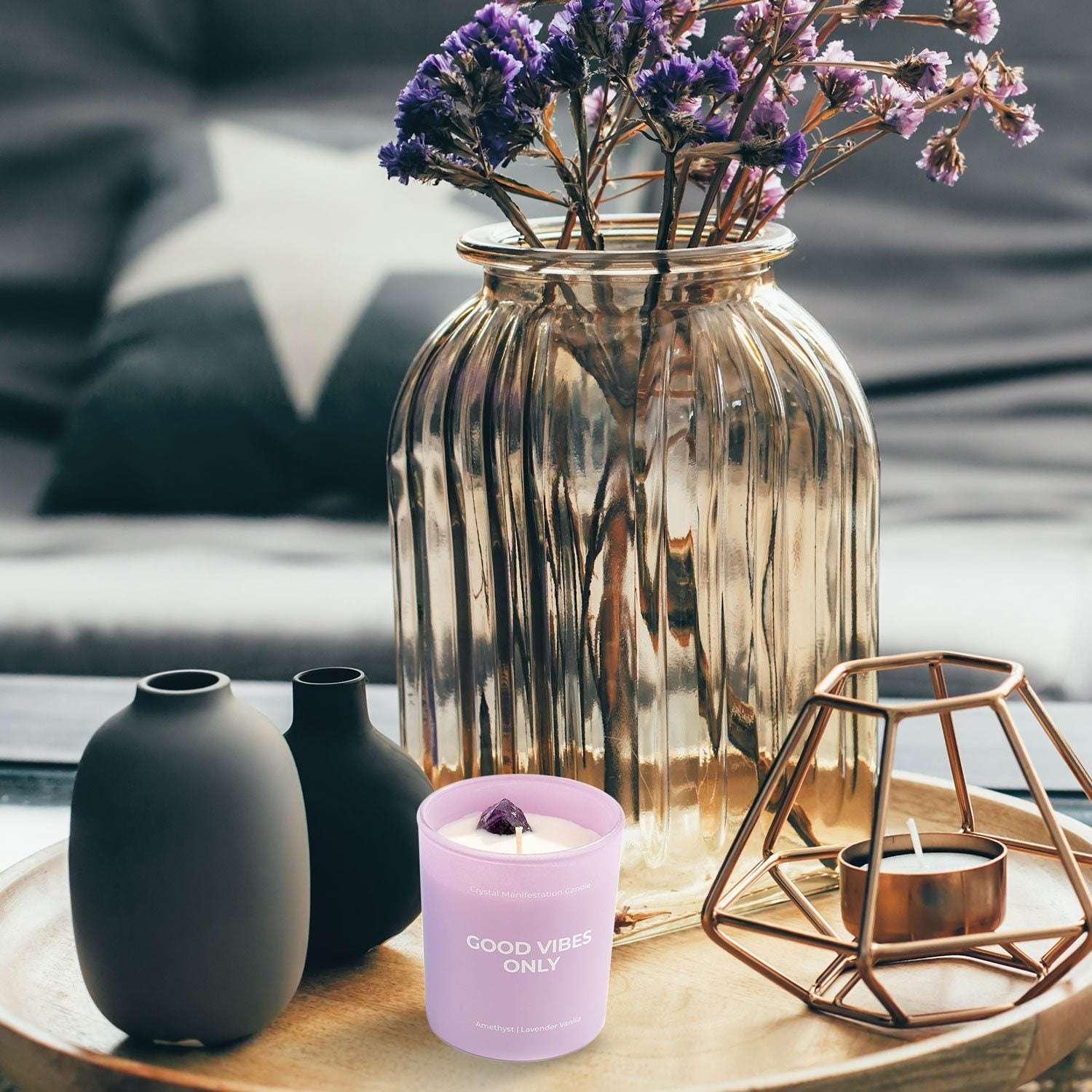 Jill Zarin Home Manifestation Candle, Set of 3, Assorted Colors - Image 3