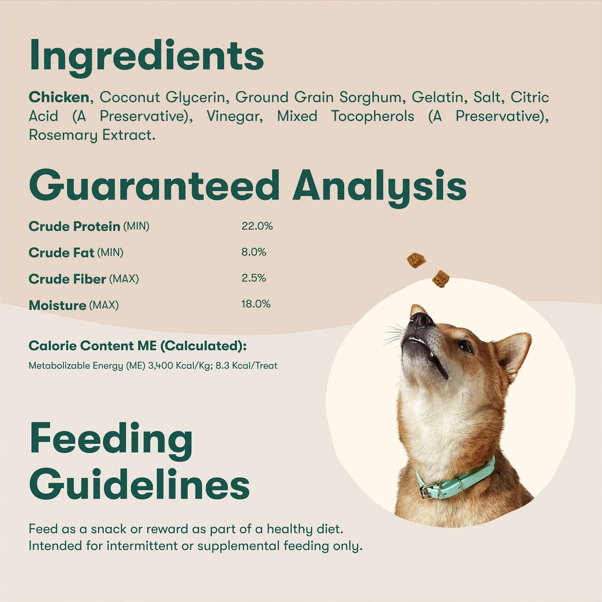 Jinx Chicken Bites, Natural Soft Jerky Dog Treats, 15 oz Bag - Image 7