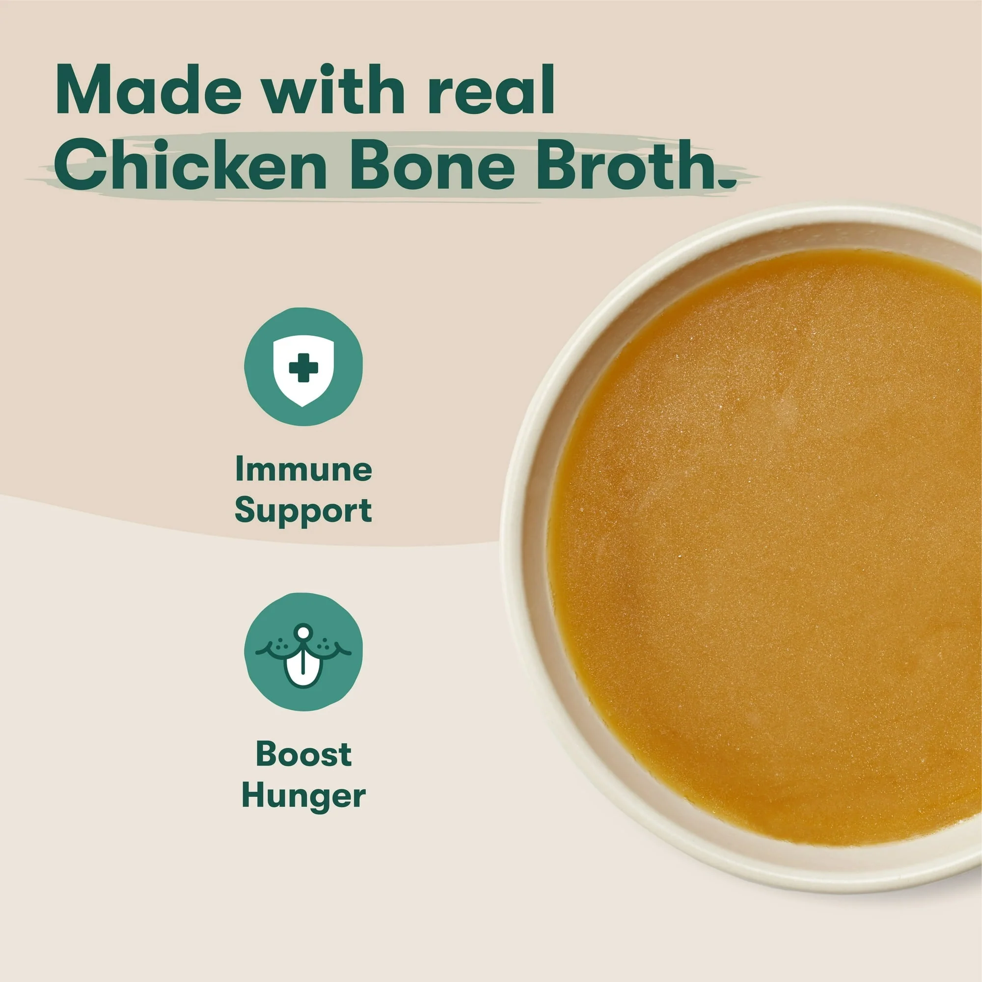 Jinx Kibble Sauce Chicken Bone Broth Dog Meal Topper, 12 fl oz Bottle - Image 3