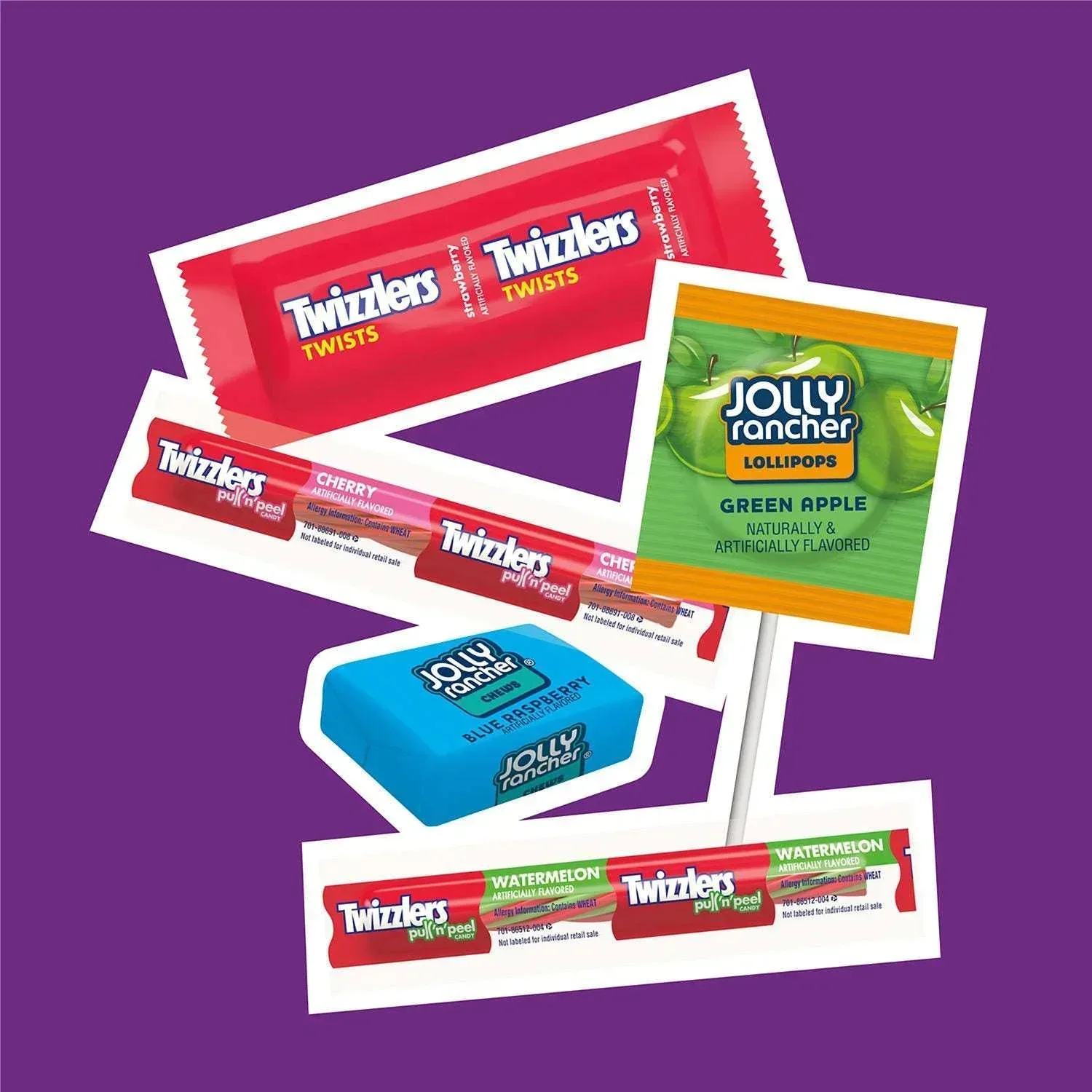 JOLLY RANCHER & TWIZZLERS Fruit Flavored Candy, Variety Pack, Fun Size, 270 pcs. - Image 5