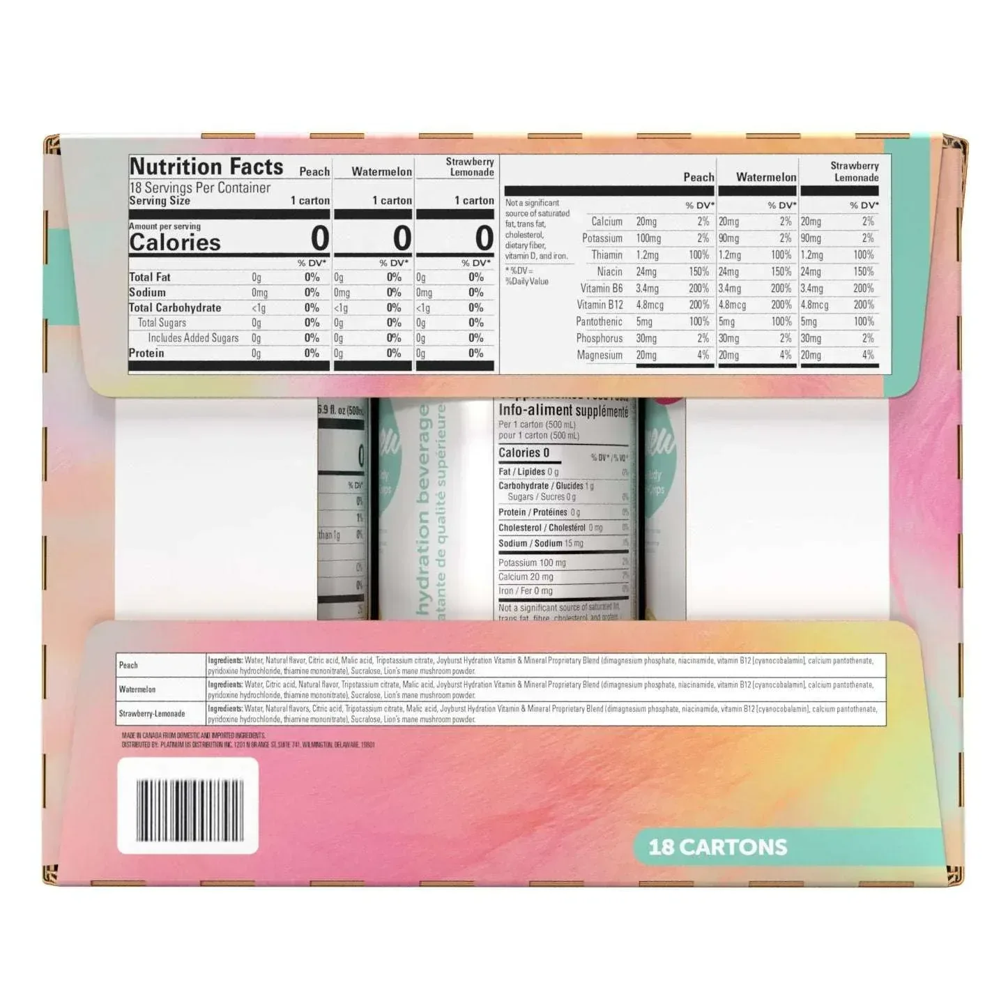Joyburst Hydration Drink, Variety Pack, 16.9 oz, 18-count - Image 3