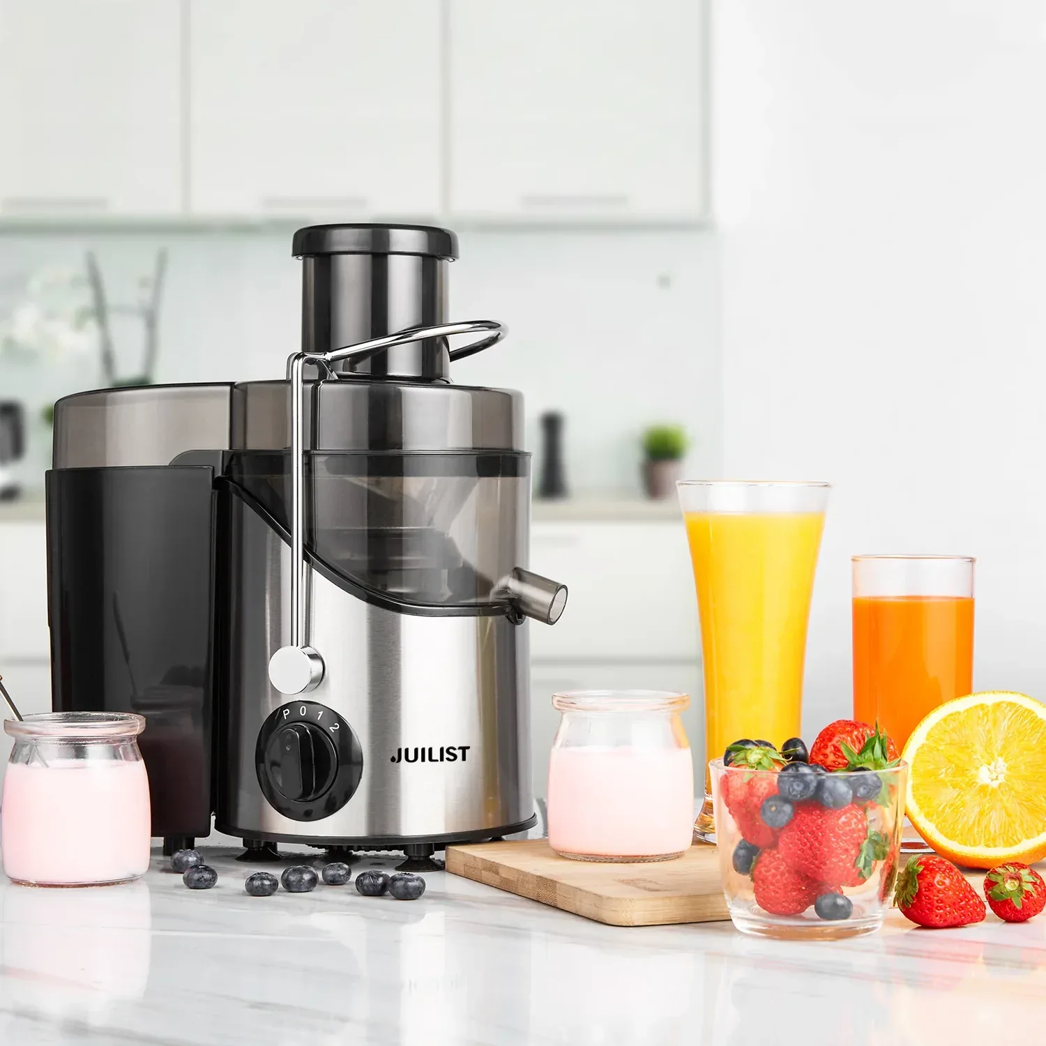 Juicer Extractor Easy Clean, 3 Speeds Control, Stainless Steel BPA Free - Image 5