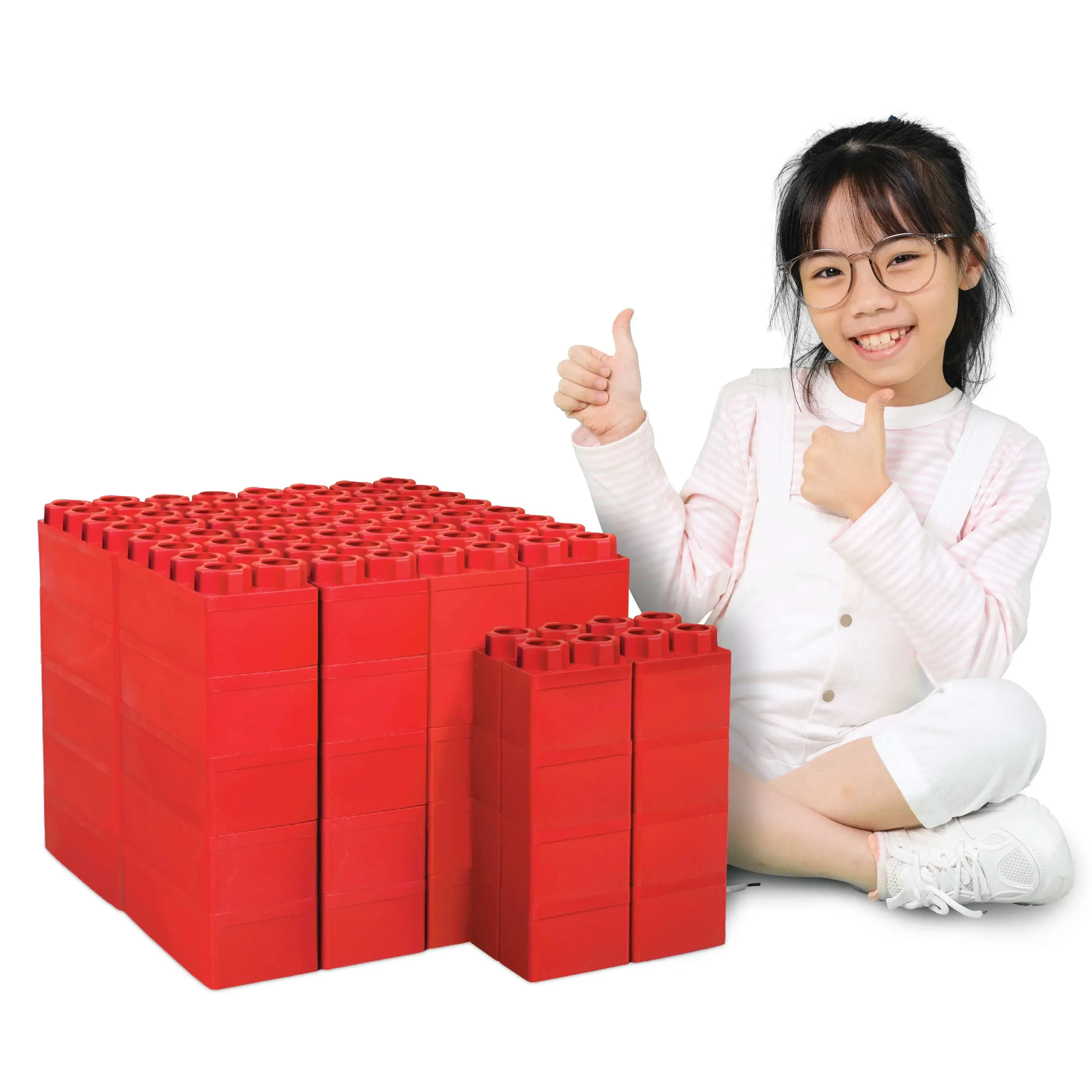 Jumbo Building Blocks - Black 48 pc Set for Kids Ages 3-8 for Indoor & Outdoor Play - Image 11