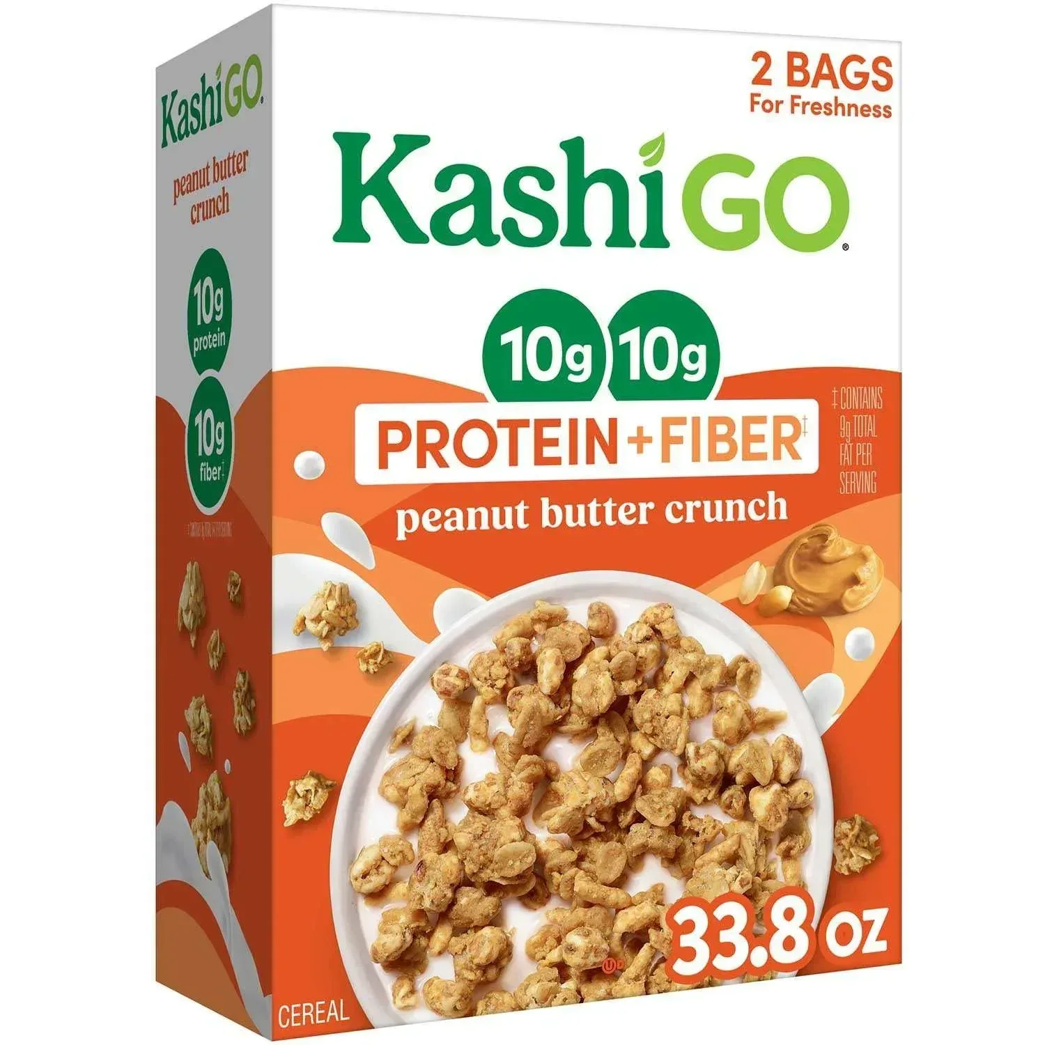 Kashi GO Peanut Butter Cereal, 33.8 oz - Image 2