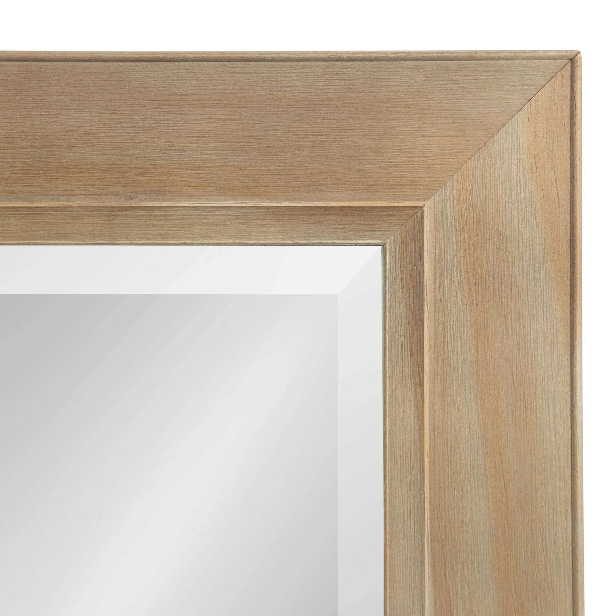 Kate and Laurel Pub Mirror with 5 Metal Hooks, Rustic Gray - Image 4