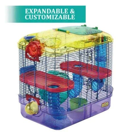 Kaytee Critter Trail Two Level Habitat for Pet Dwarf Hamsters, Gerbils or Mice - Image 2