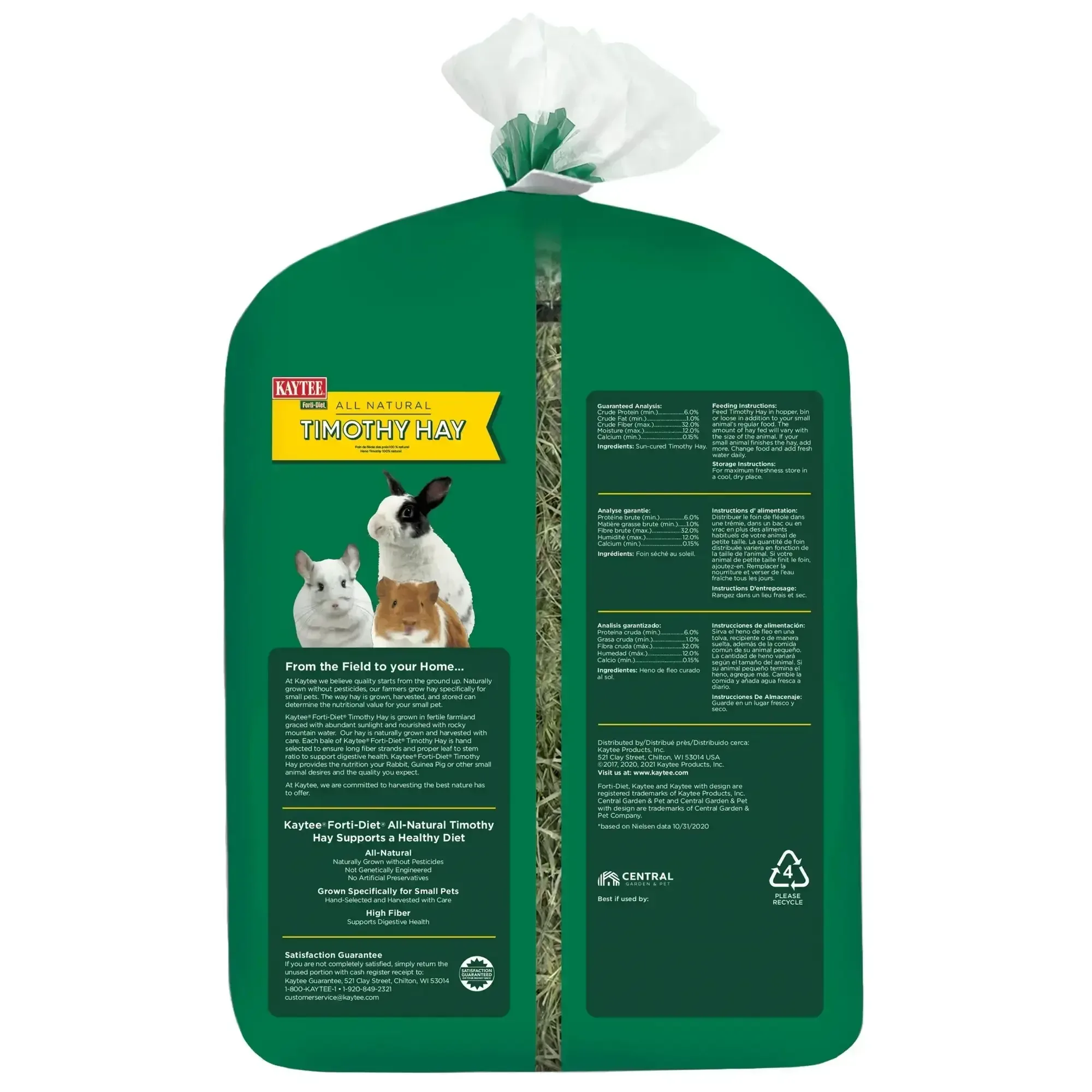 Kaytee Forti-Diet All Natural Timothy Hay , 96 ounce - Image 8