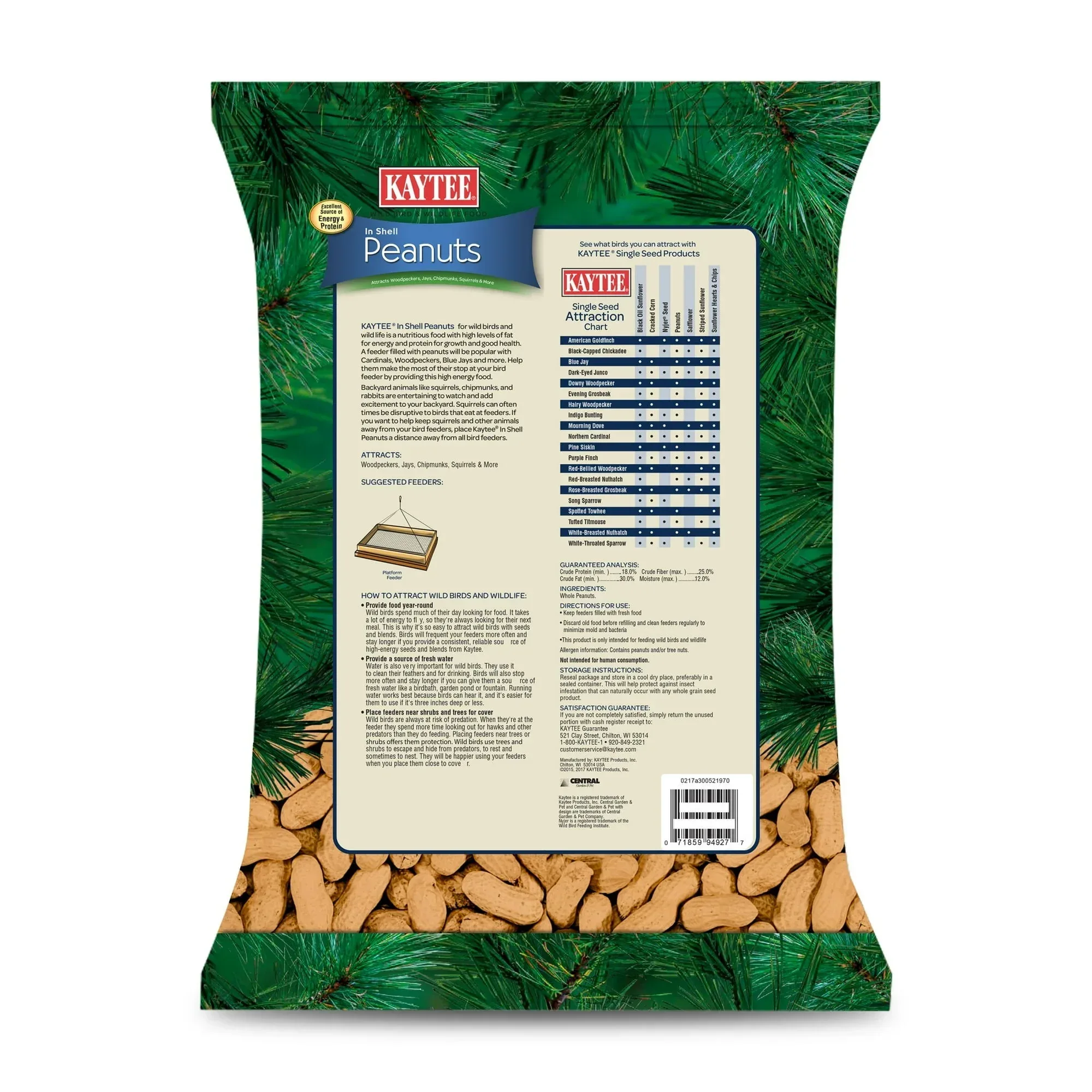 Kaytee In Shell Peanuts Wild Bird Feed, 5 Pounds - Image 3