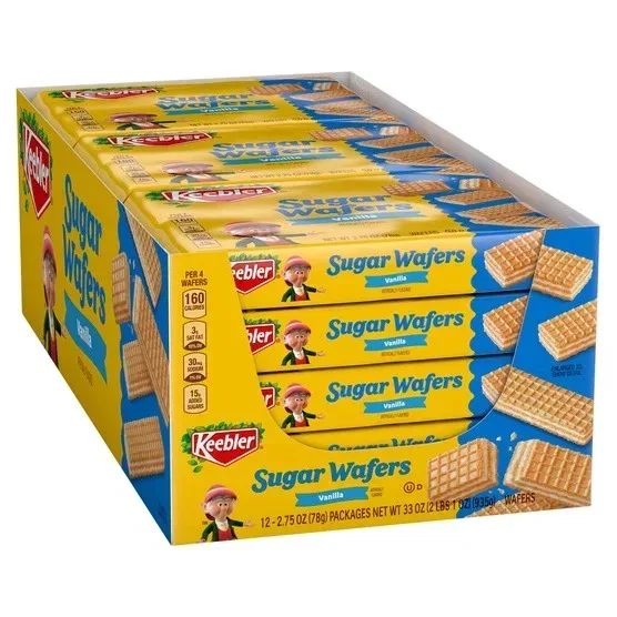 Keebler Sugar Wafers, Vanilla, 2.75 oz, 24-count - Image 2
